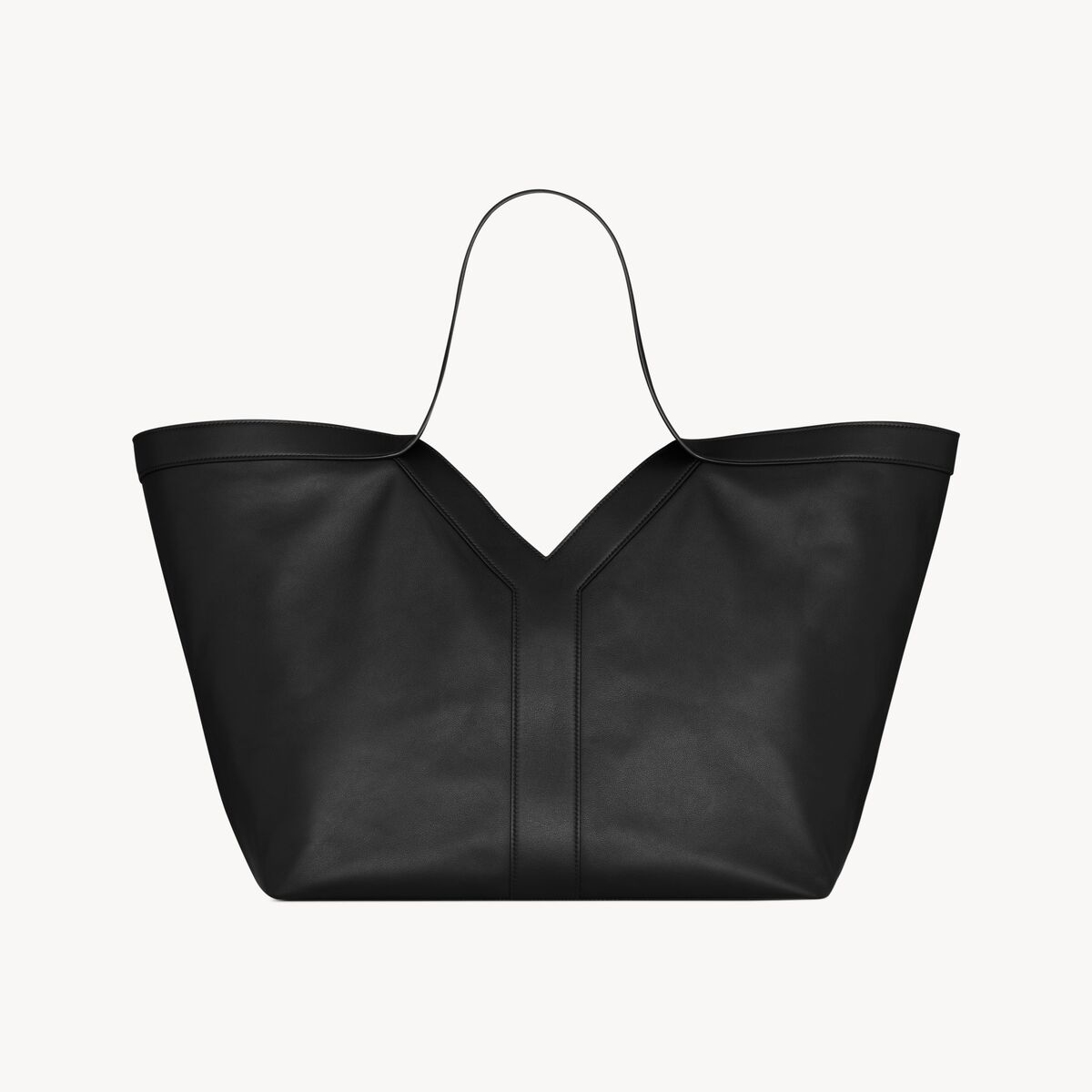 NIGO SAINT LAURENT Women's Fashion Classic Solid Color Leather Brand Logo Hook Closure Tote Bag Handbag Bags 839976-AAEB3-1000 #nigo78415