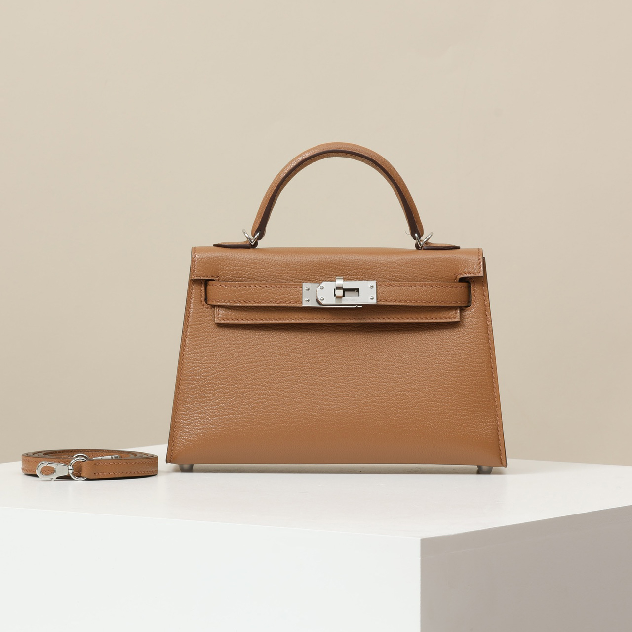 NIGO Hermes Women's Fashion Classic Leather Silver Buckle Grain Kelly Bag Handbag Tote Bag Bags KL190240 #nigo78391