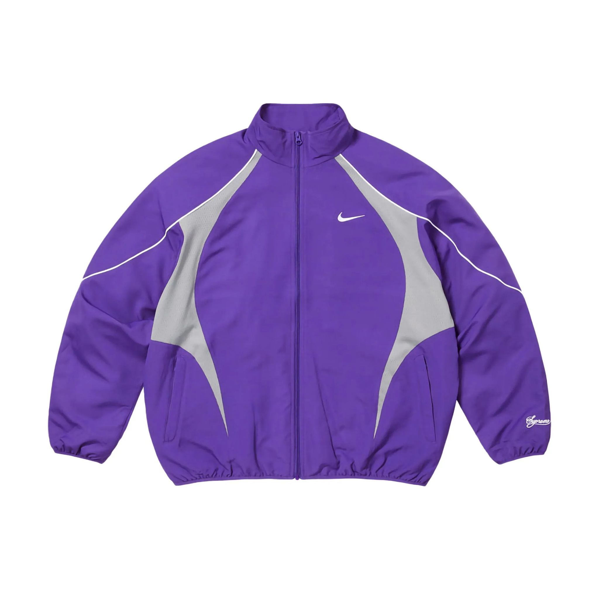 NIGO Supreme x Nike Men's Fashionable Cuff Embroidery Zipper Fitted Long-Sleeved Solid Color Sports Jacket Casual Striped Elastic Loose Sports Pants #nigo81521