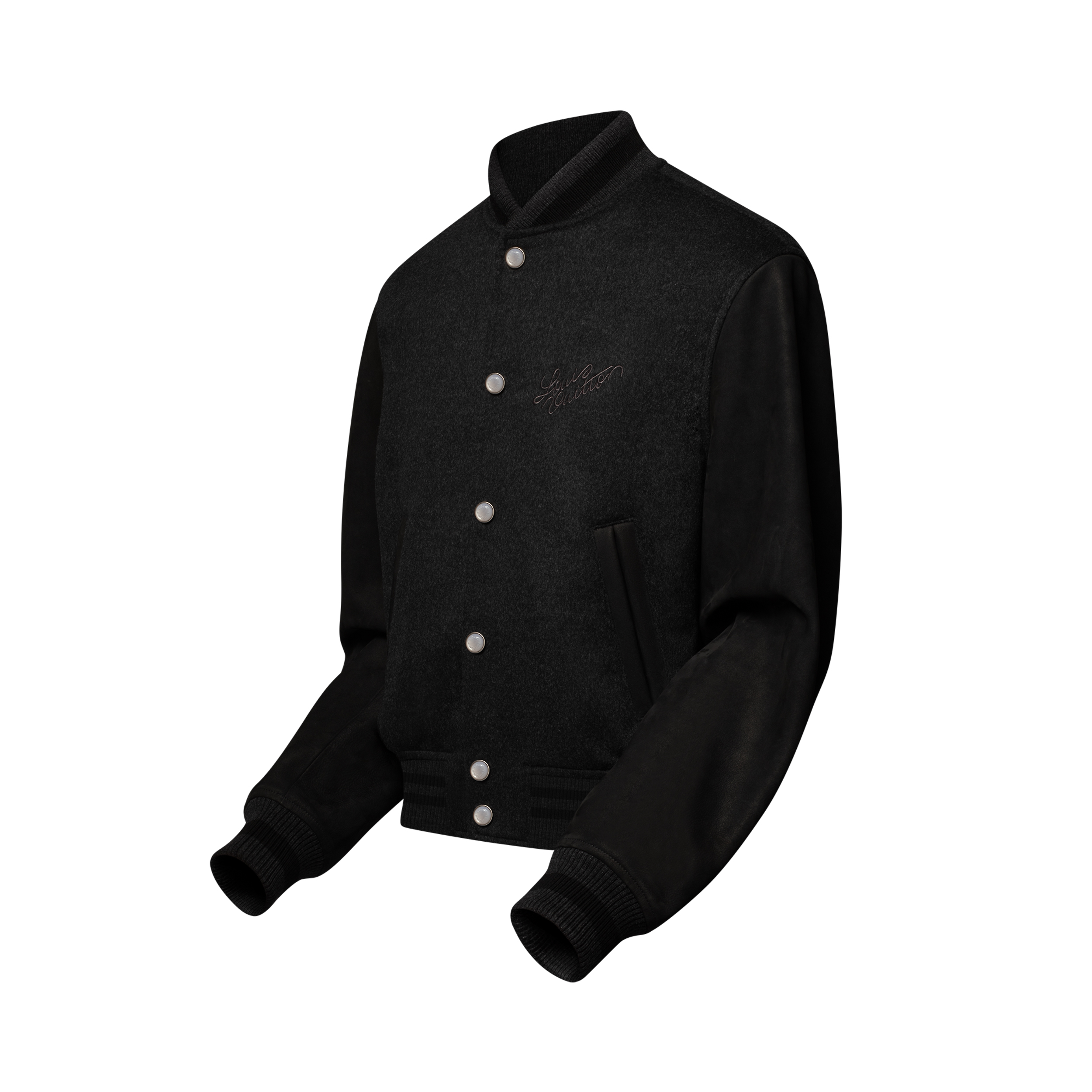 NIGO Louis Vuitton Men's Spring/autumn Fashion Casual Solid Color Single Breasted Suede Sheepskin Leather Jacket Sweatshirt Jacket #nigo78395