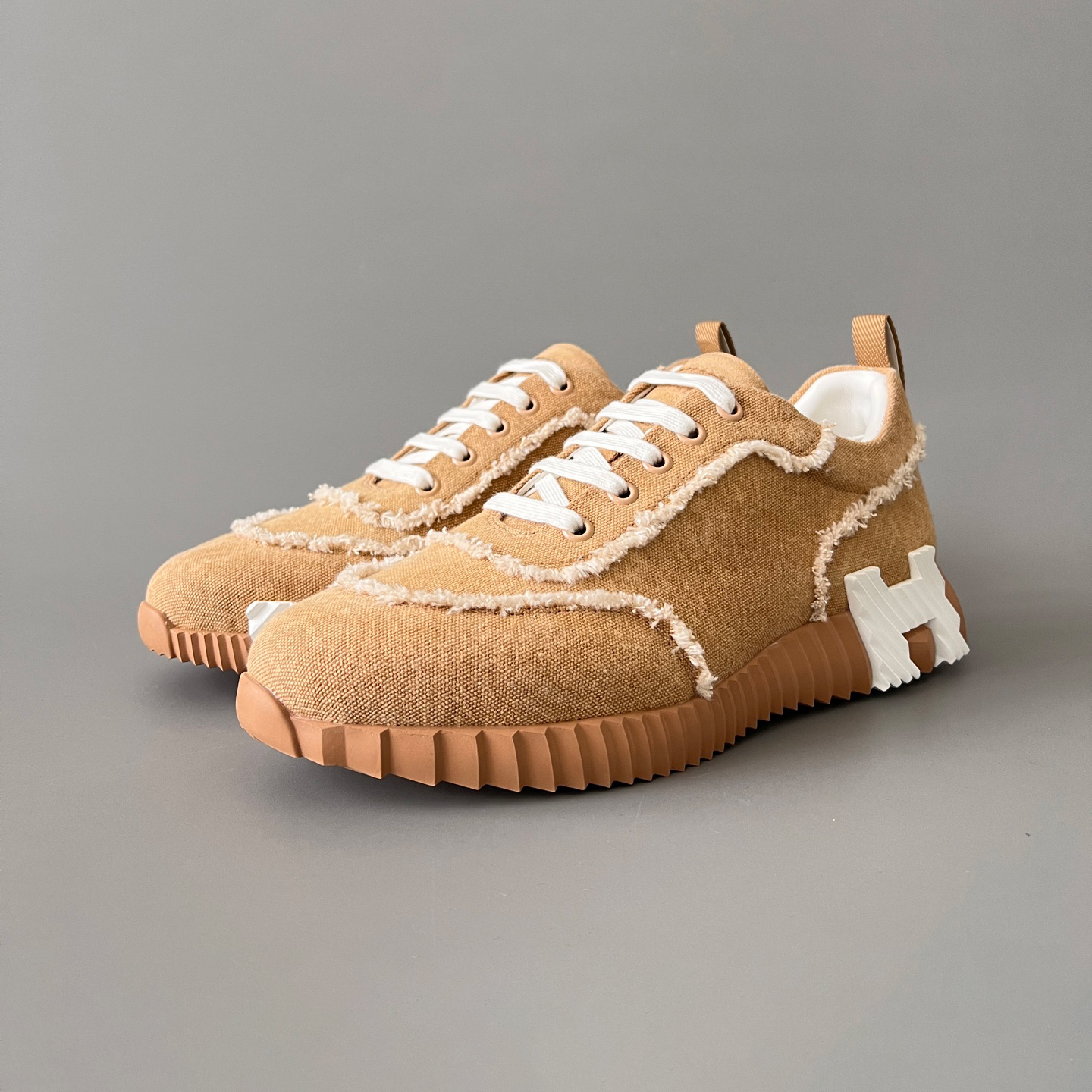 NIGO Hermes Bouncing Men's And Women's Spring/Summer Fashion Casual Round Toe Lace Up Low Top Canvas Casual Shoes #nigo78411