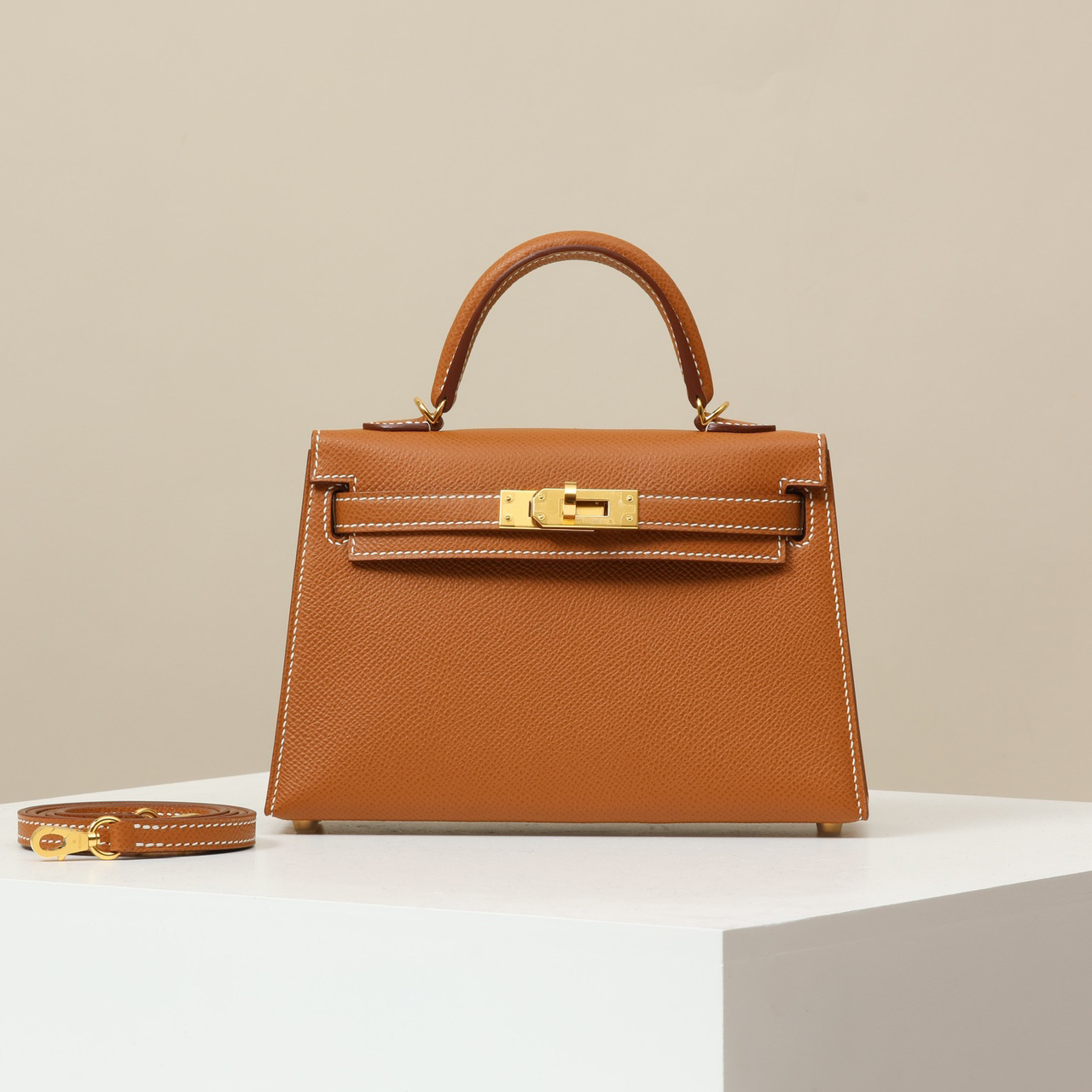 NIGO Hermes Women's Fashion Classic Leather Silver Buckle Grain Kelly Bag Handbag Tote Bag Bags KL190240 #nigo78391