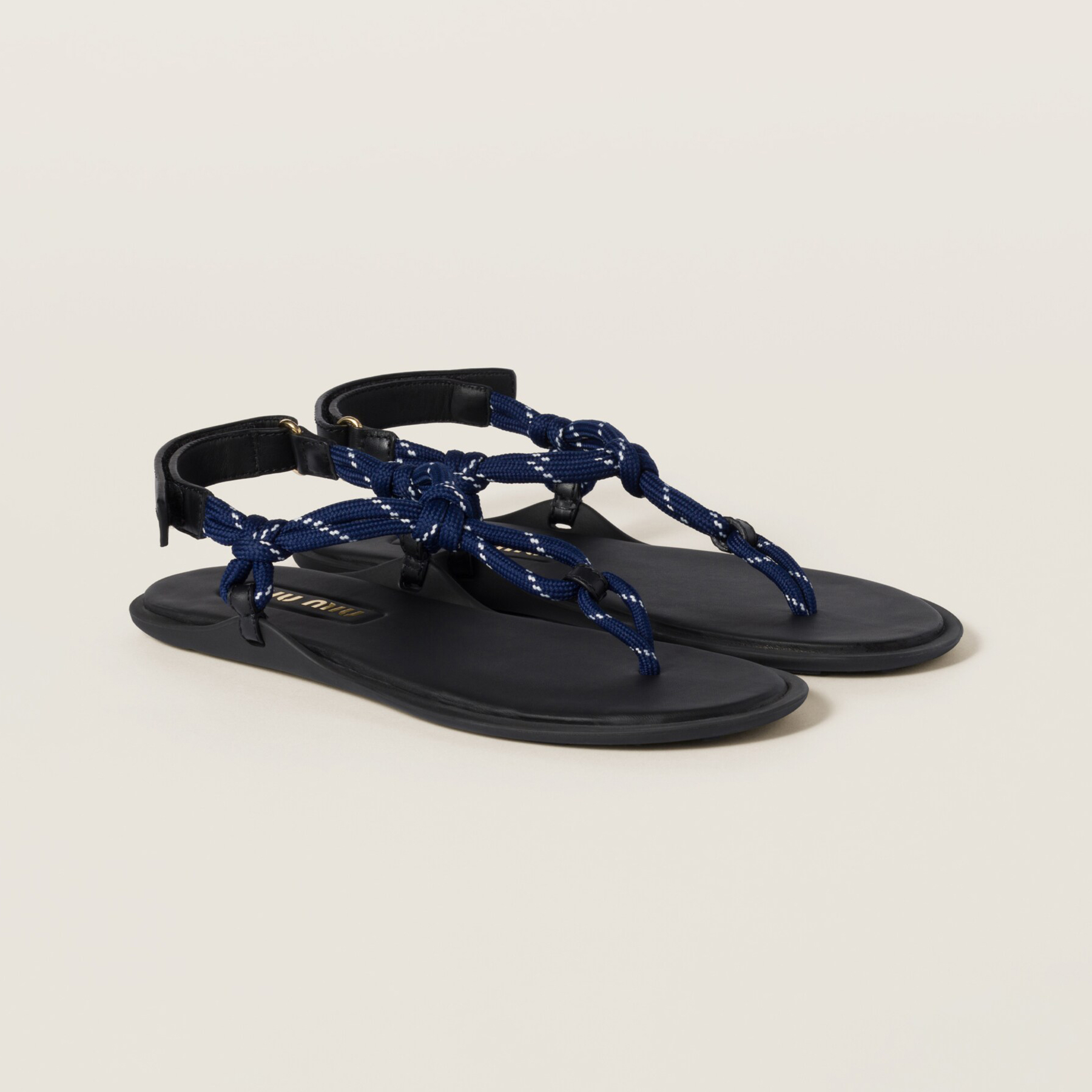 NIGO MiuMiu Women's Summer Fashion Casual Toe-exposed Strappy Leather Sandals Shoes #nigo78431