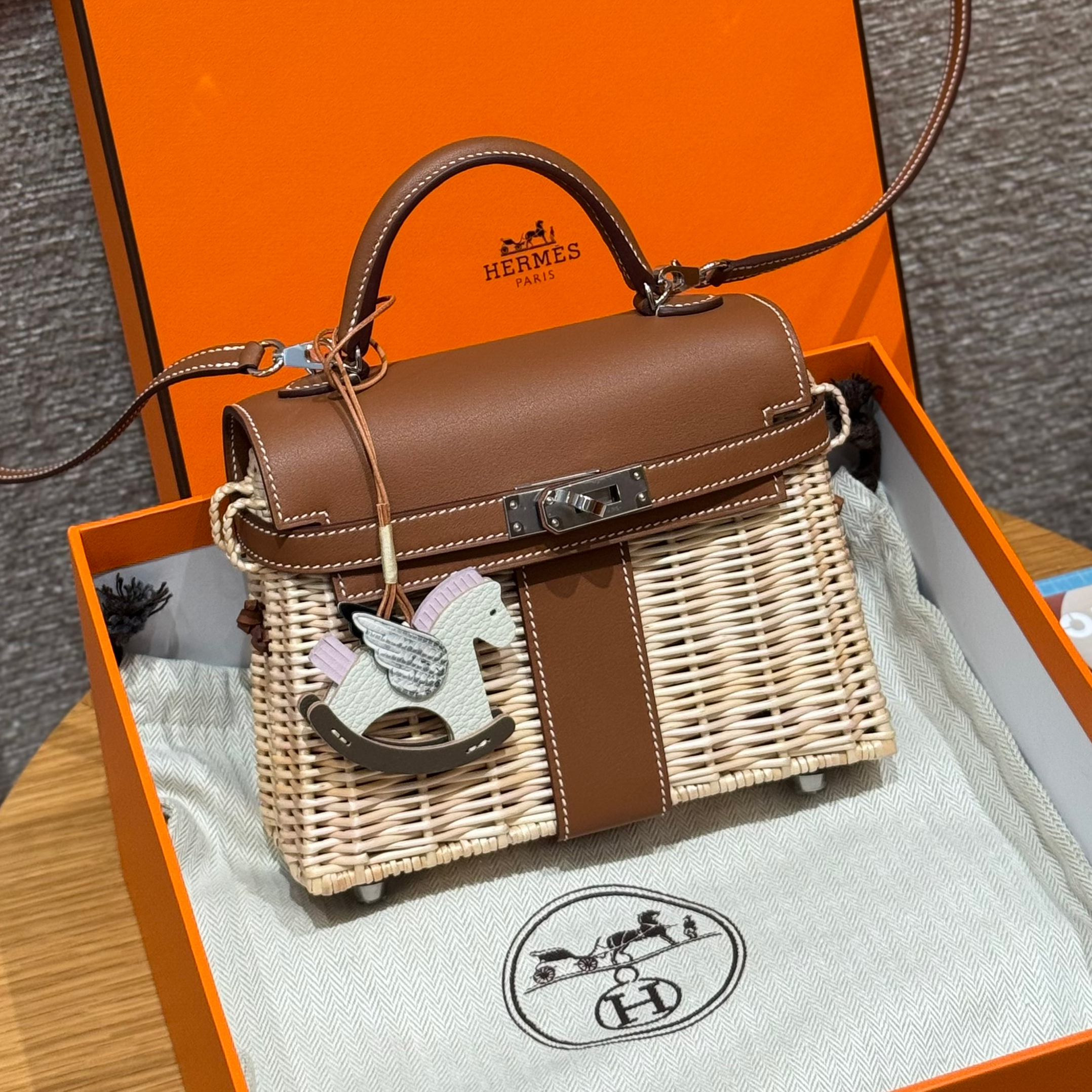 NIGO Hermes Women's Classic Fashion Silver Buckle Leather Wicker Handbag Crossbody Bag Shoulder Bag Bags #nigo78424