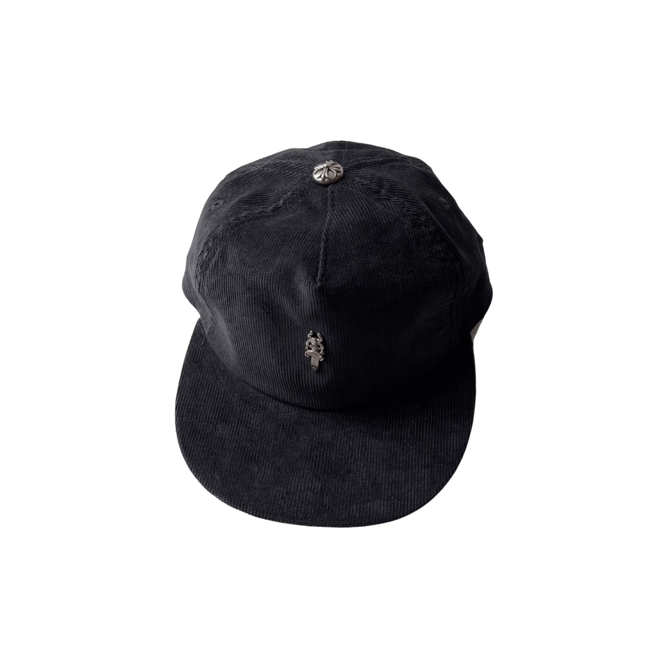 NIGO Chrome Hearts Men's And Women's Spring/summer Fashion Trends Solid Color Corduroy Dark Style Silver Buckle Sword Baseball Cap Duckbill Cap Hat Accessories #nigo78421