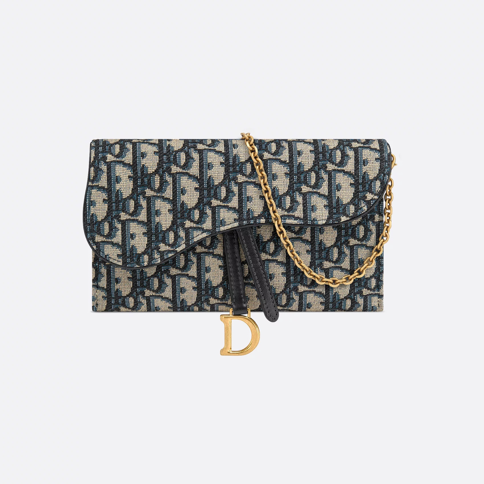 NIGO Dior Women's Fashion Classic Oblique Printed Embroidered Leather Saddle Chain Handbag Shoulder Bag Crossbody Bag Bags S5614CTZQ_M928 #nigo78438