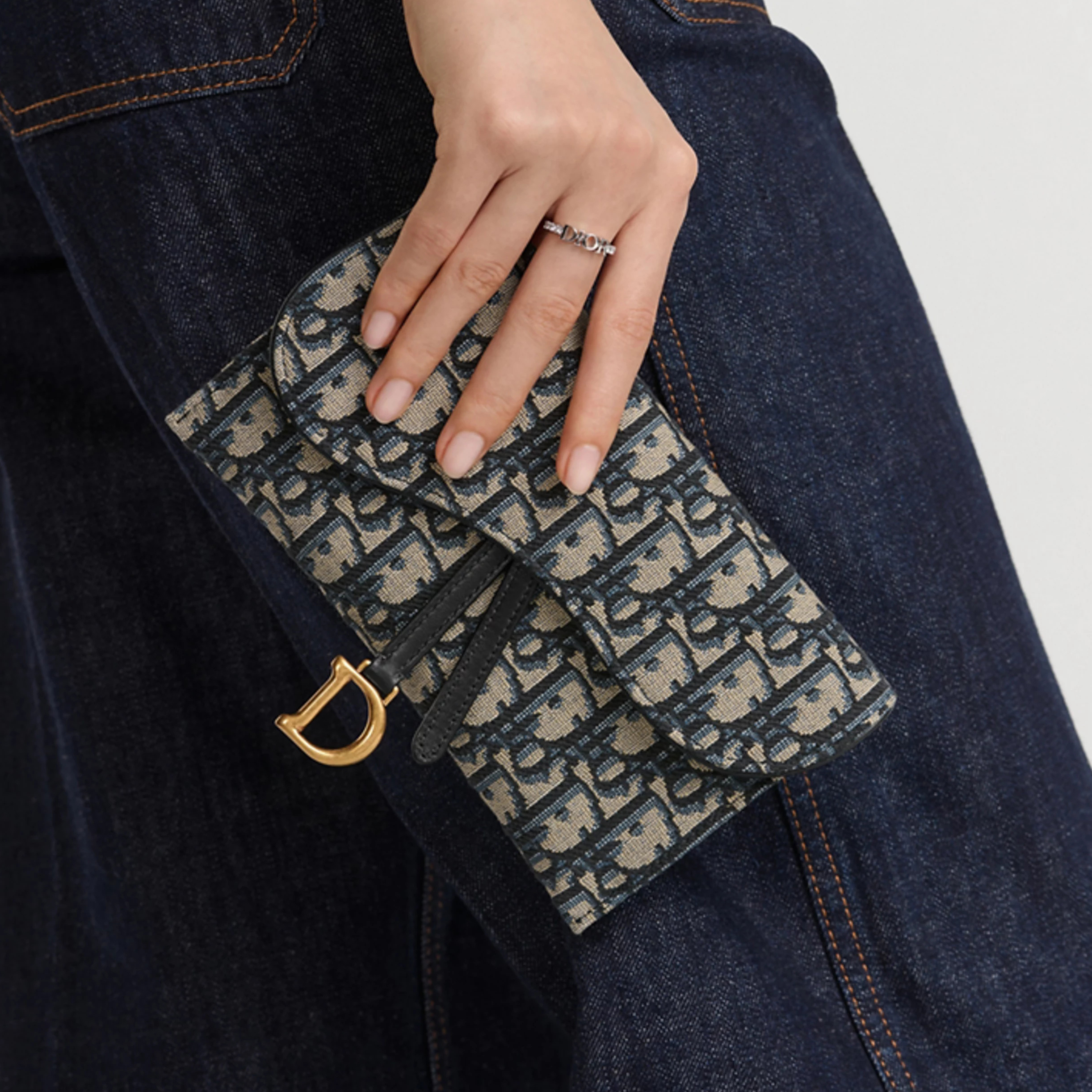 NIGO Dior Women's Fashion Classic Oblique Printed Embroidered Leather Saddle Chain Handbag Shoulder Bag Crossbody Bag Bags S5614CTZQ_M928 #nigo78438