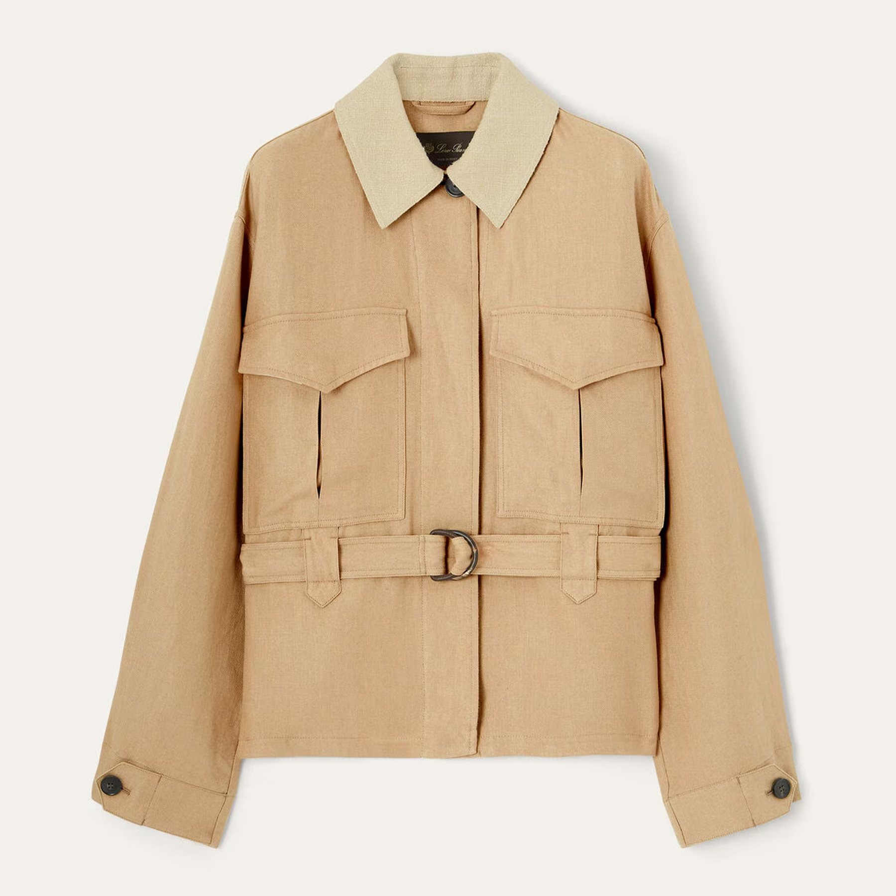 NIGO Loro Piana Dillon Women's Jacket Spring And Autumn Apricot Lapel Button Belt Jacket Fashion Elegant Casual Jacket Ngvp #nigo2419