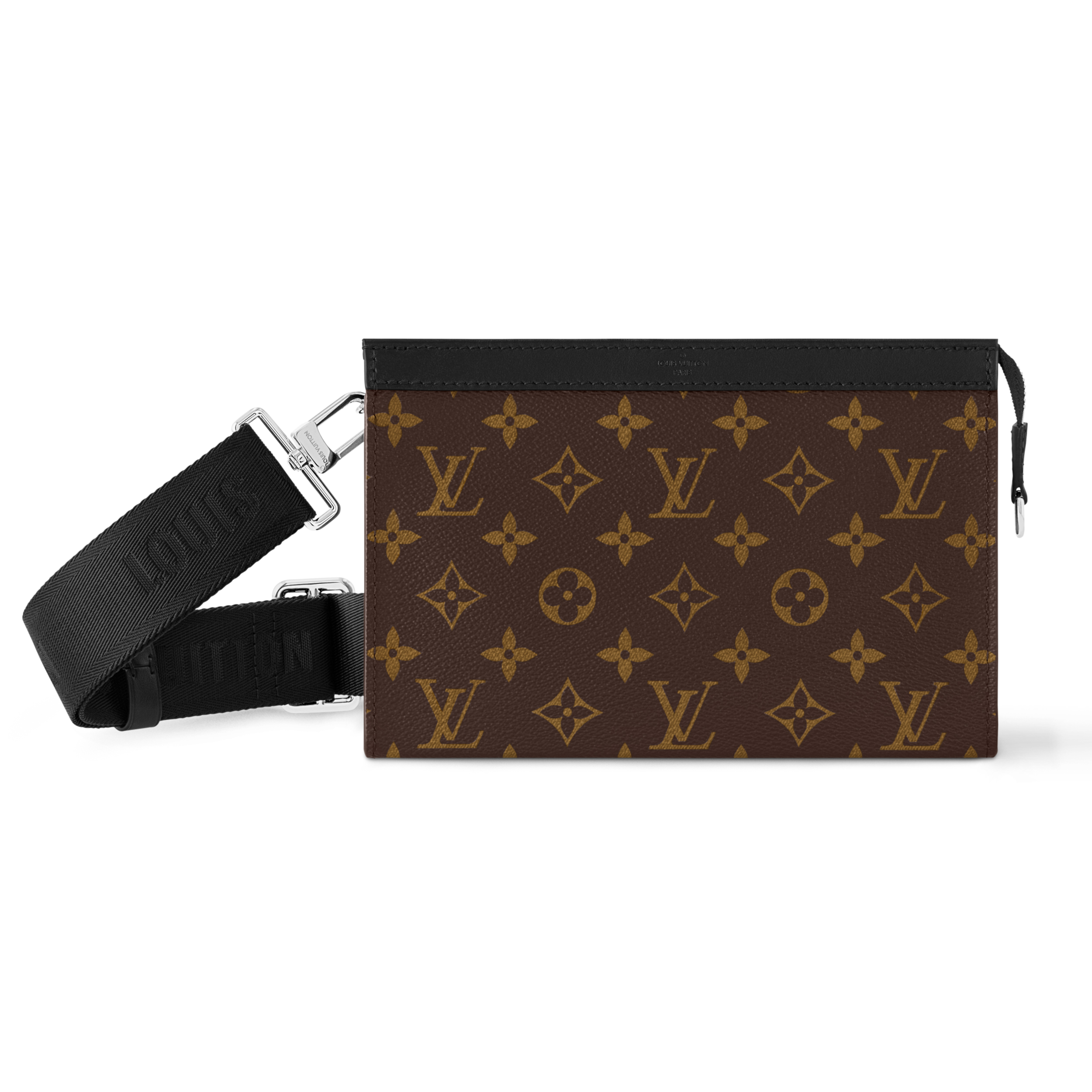 NIGO Louis Vuitton GASTON Classic printed men's and women's fashion Adjustable removable shoulder strap Zipper closure Coated canvas Shoulder bag Handbag Bags M14036 #nigo78445