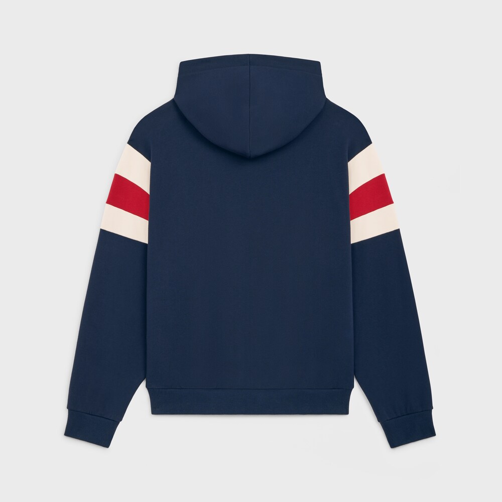 NIGO Celine Men's and Women's Unisex Spring/fall Fashion Casual Hooded Color-blocked Long-sleeve Oversized Sweatshirt With Letter Print Between Sleeves Hooded Sweatshirt #nigo78455