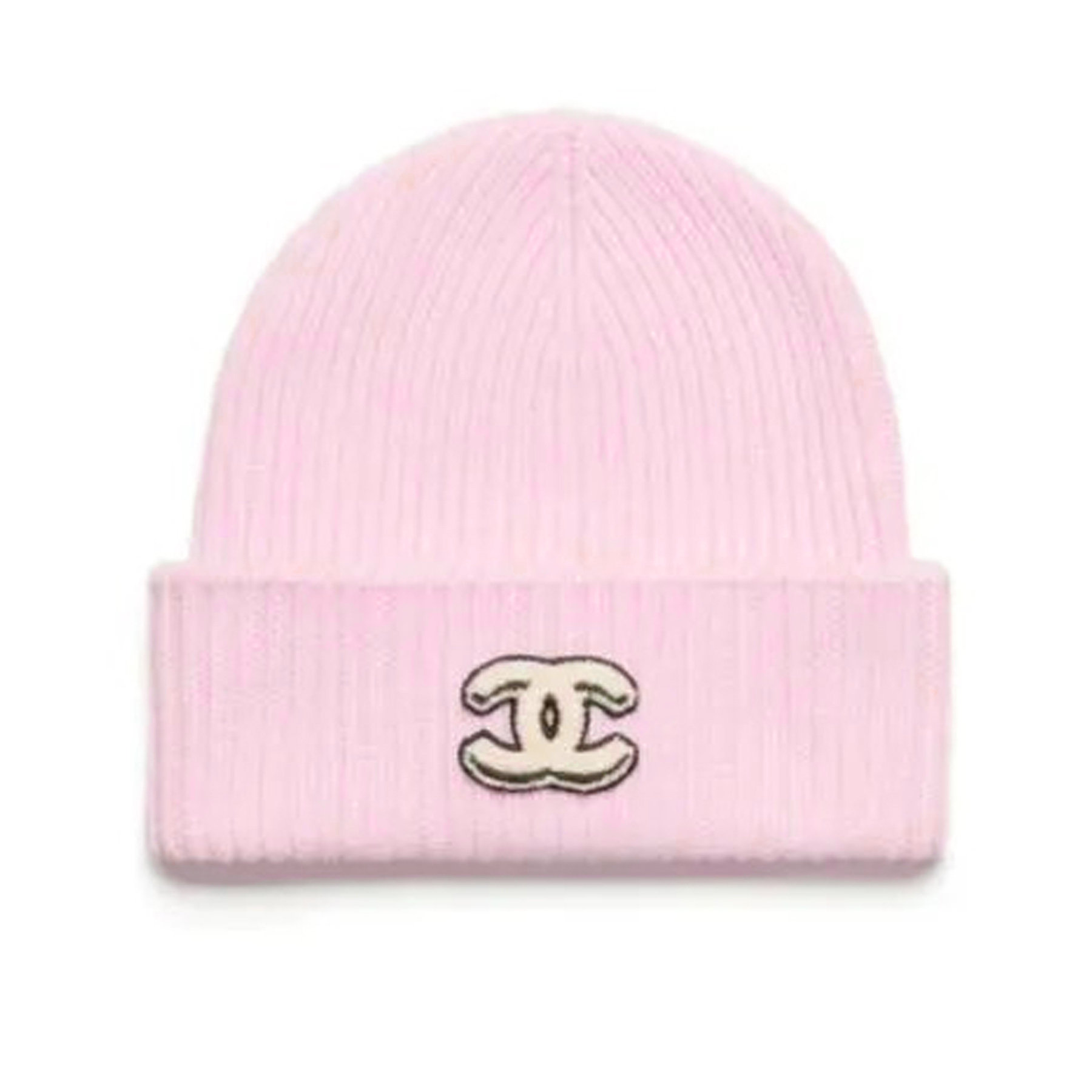 NIGO Chanel Women's Autumn And Winter Jacquard Knitted Logo Warm Cap Solid Color Fashionable And Elegant Embroidery Cap Accessories #nigo81445