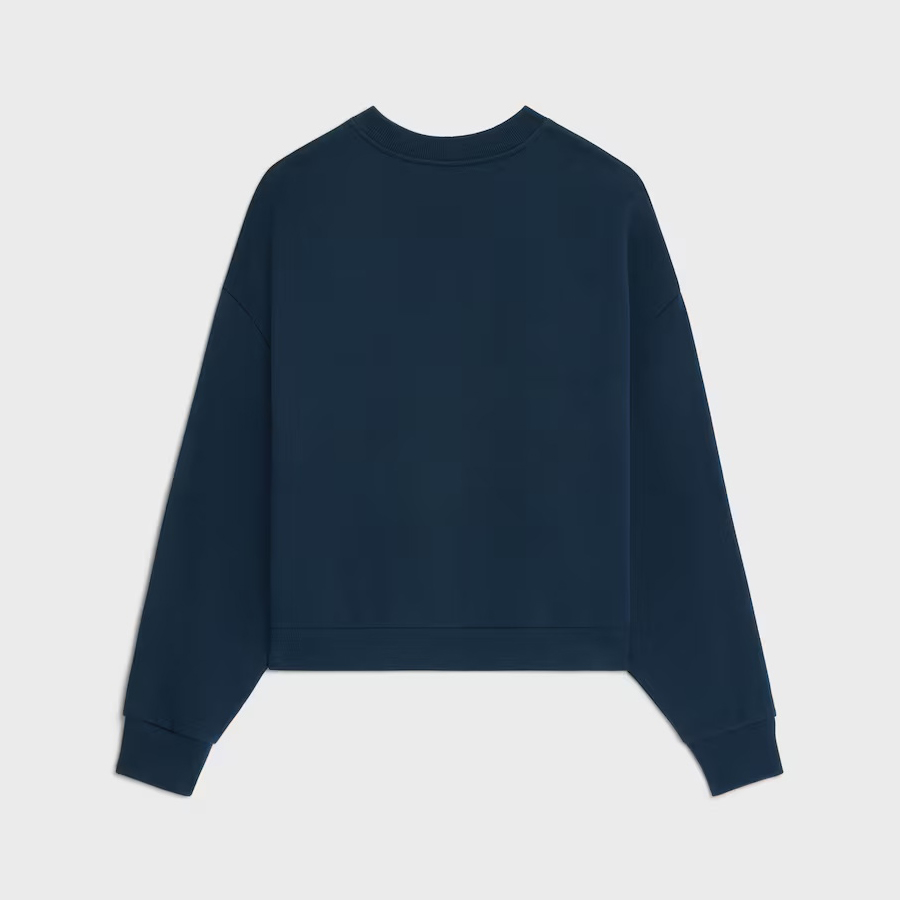 NIGO Celine Women's Fall/Winter Fashion Casual Oversized Flocked Print Letter Logo Crew Neck Long Sleeve Sweatshirt #nigo78459