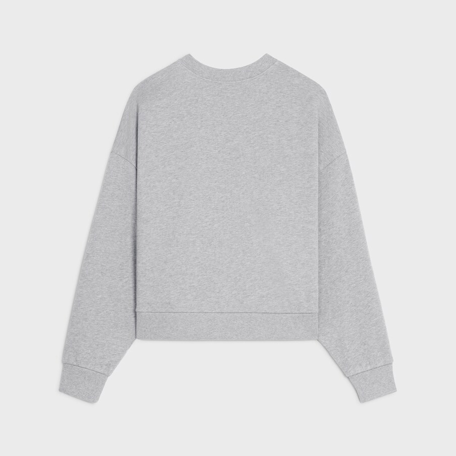 NIGO Celine Women's Fall/winter Fashion Casual Oversized Solid Color Crewneck Badge Print Cotton Fleece Long-sleeve Sweatshirt #nigo78458