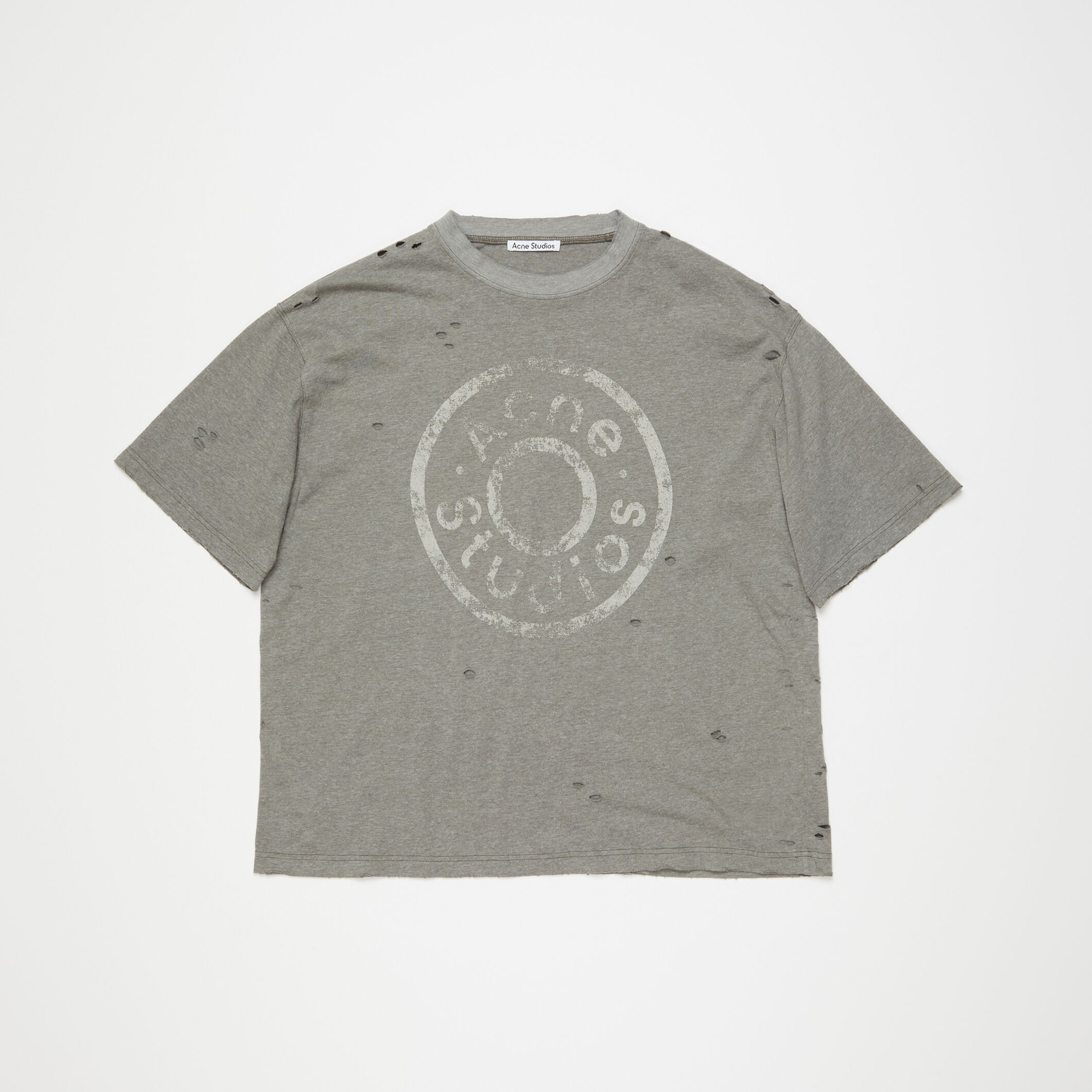 NIGO Acne Studios Men's and Women's Unisex Summer Fashion Casual Solid Color Vintage Print Cotton Plain Weave Short-Sleeve T-Shirt #nigo78448