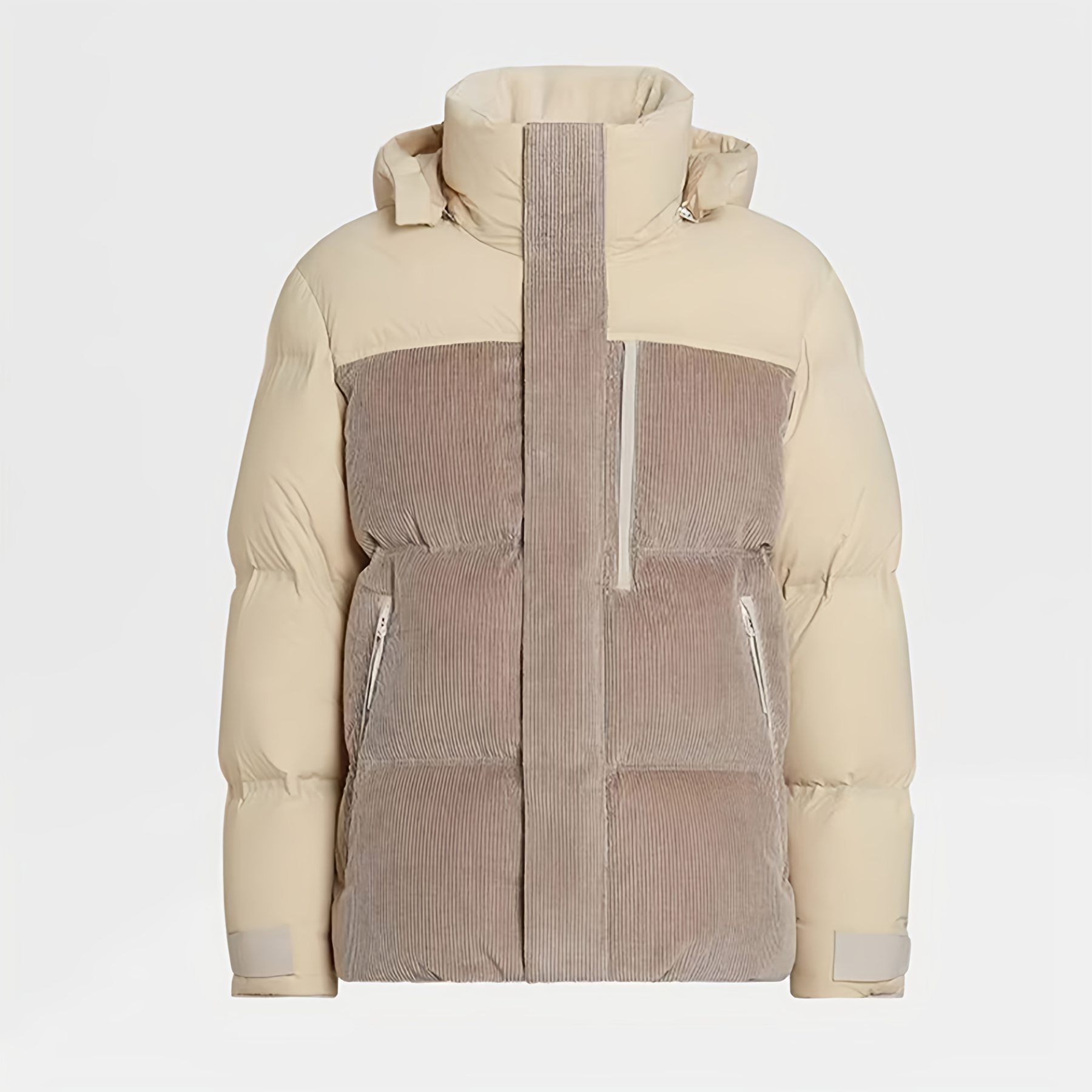 NIGO Ermenegildo Zegna Men's Fall And Winter Color Blocking Down Jacket 90 White Duck Down Warm Loose Hooded Zipper Thick Jacket  Ngvp #nigo2423