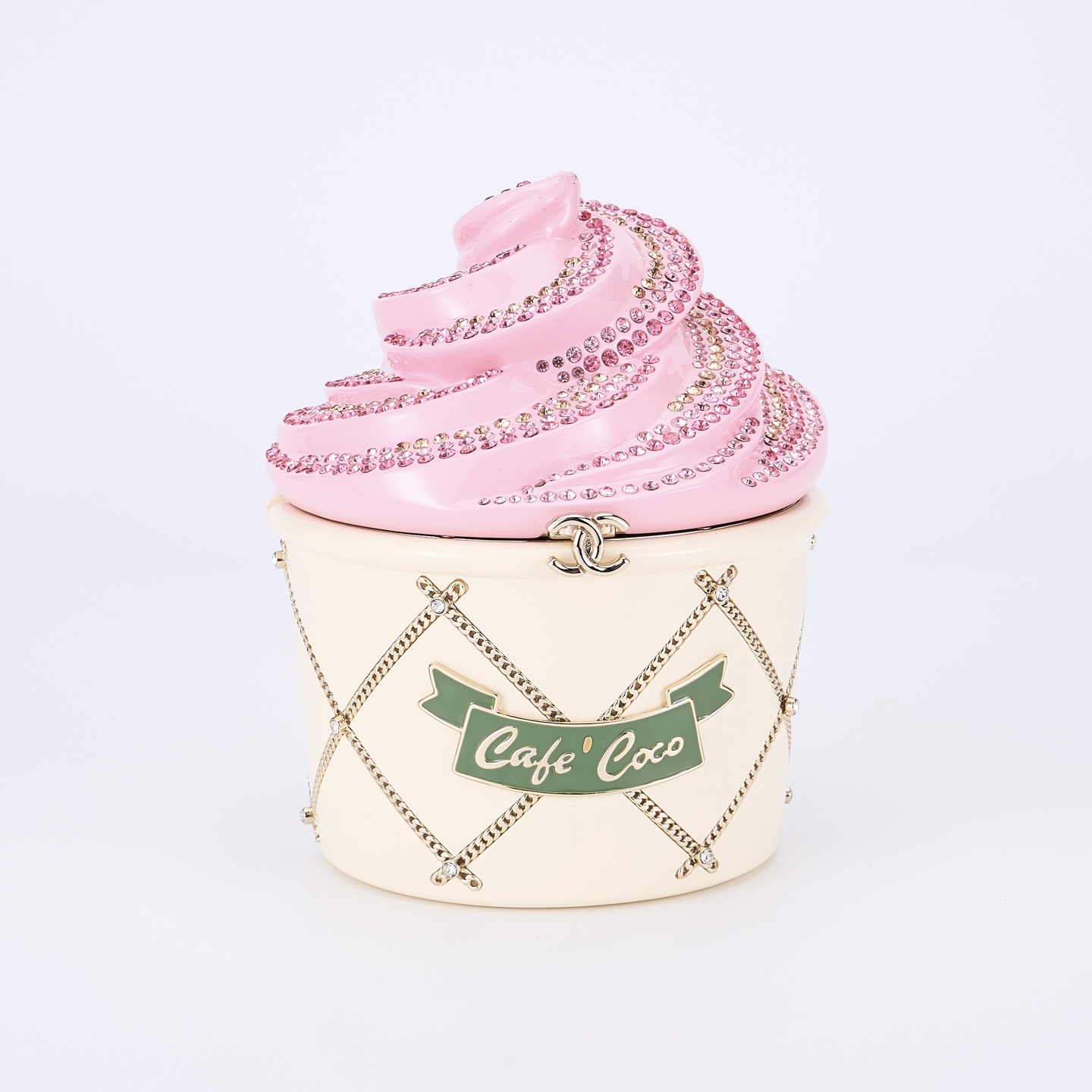 NIGO Chanel Women's Fashion Casual Chain Handle Ice Cream Shaped Pouch Evening Clutch Crossbody Bag Bags #nigo78484