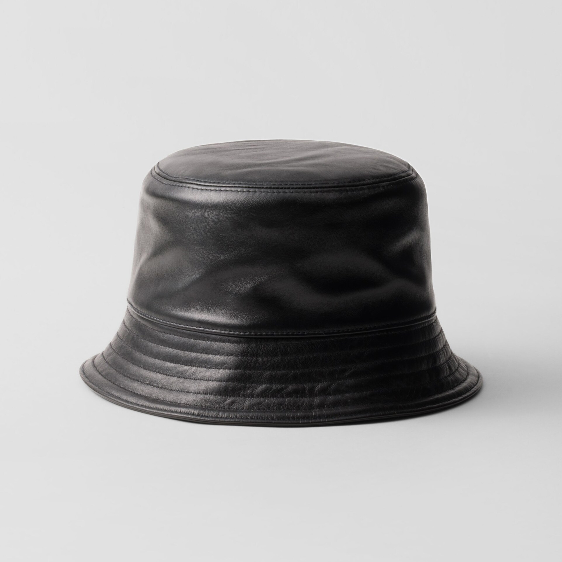 NIGO Prada Unisex Spring/Fall Fashion Casual Solid Color Fisherman's Hat with Logo Sheepskin Hat Accessories #nigo78471