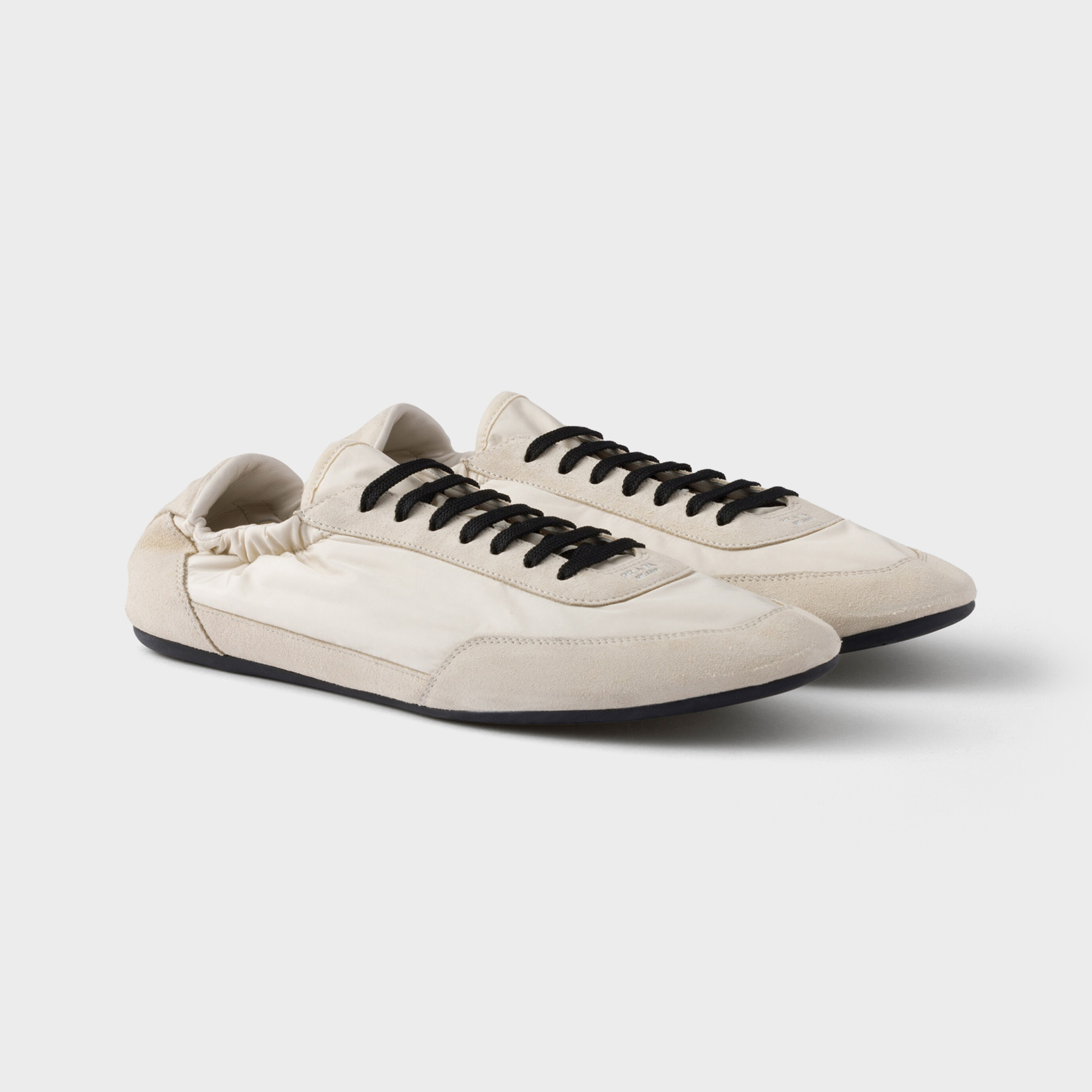 NIGO Prada Women's Spring/Fall Fashion Casual Round Toe Lace Up Mesh Print Logo Cotton Laced Sneakers Shoes #nigo78481