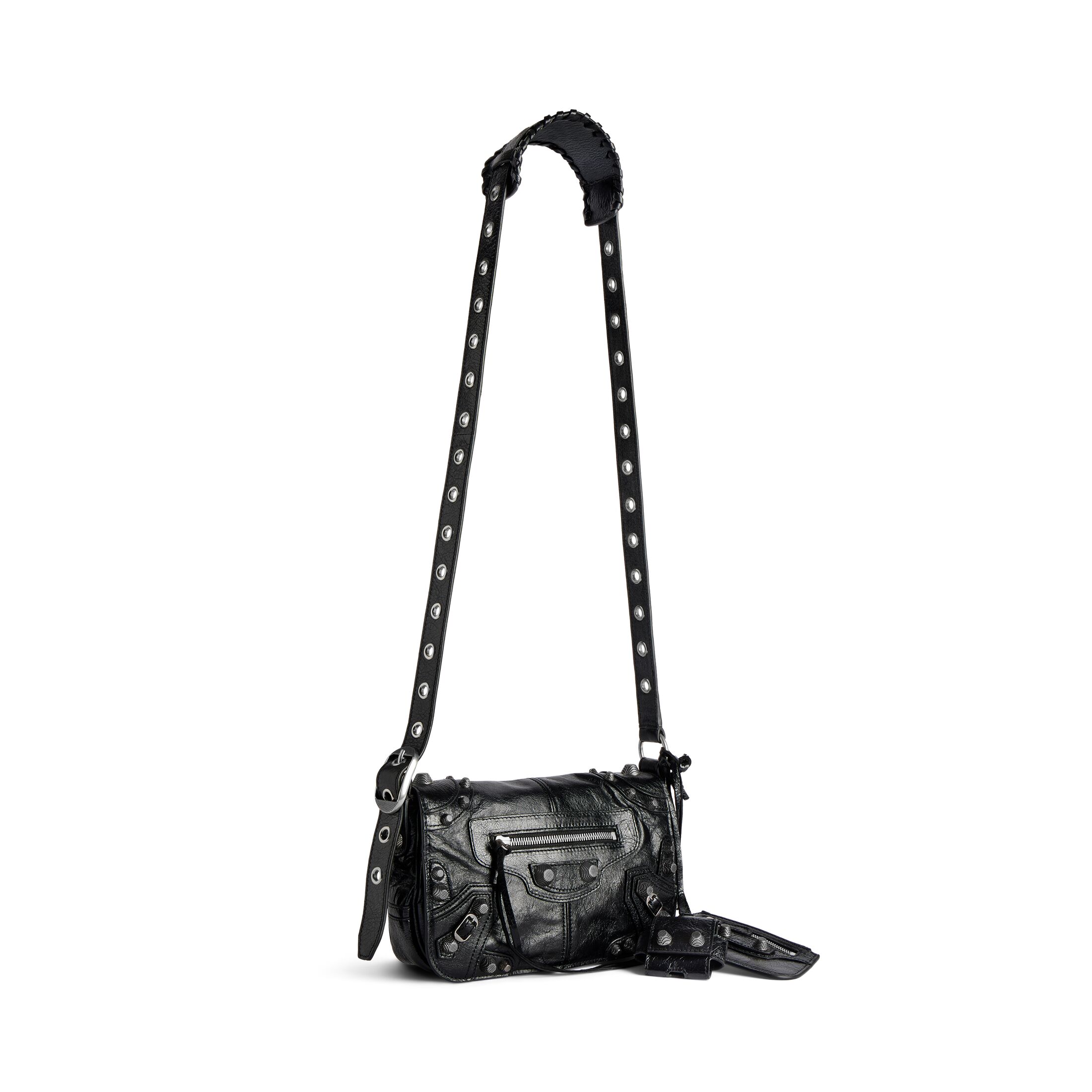NIGO Balenciaga Le Cagole  Men's And Women's Fashion Casual Solid-Color Fine-Grain Lambskin Flap Bag with Adjustable Shoulder Strap Motorcycle Bag Crossbody Bag Bags #nigo78492