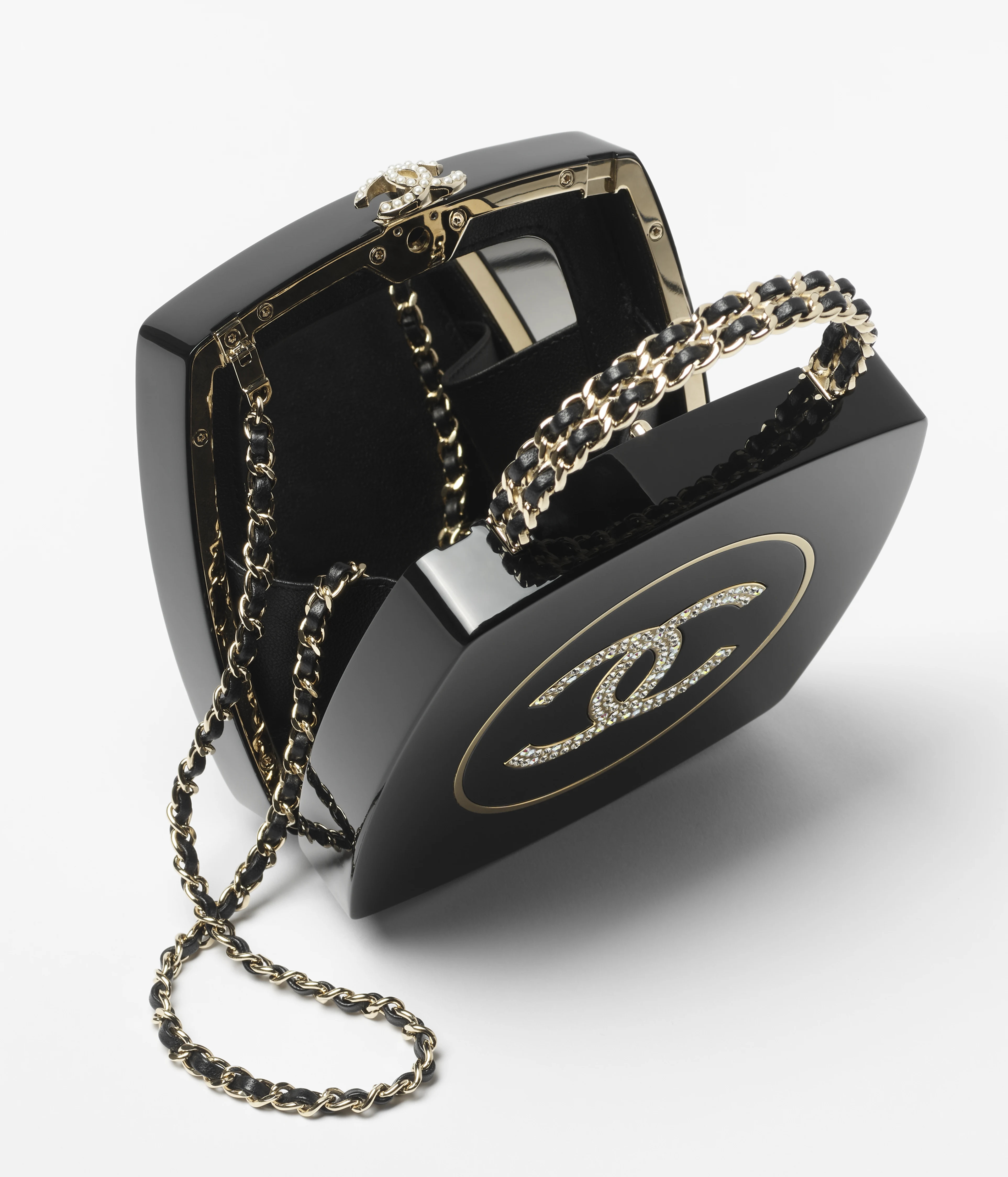 NIGO Chanel Women's Ladies' Fashion Classic Color Palette Shaped Rigid Evening Clutch Makeup Case Chain Bag Bags AS5652-B21915-U2093 #nigo78527