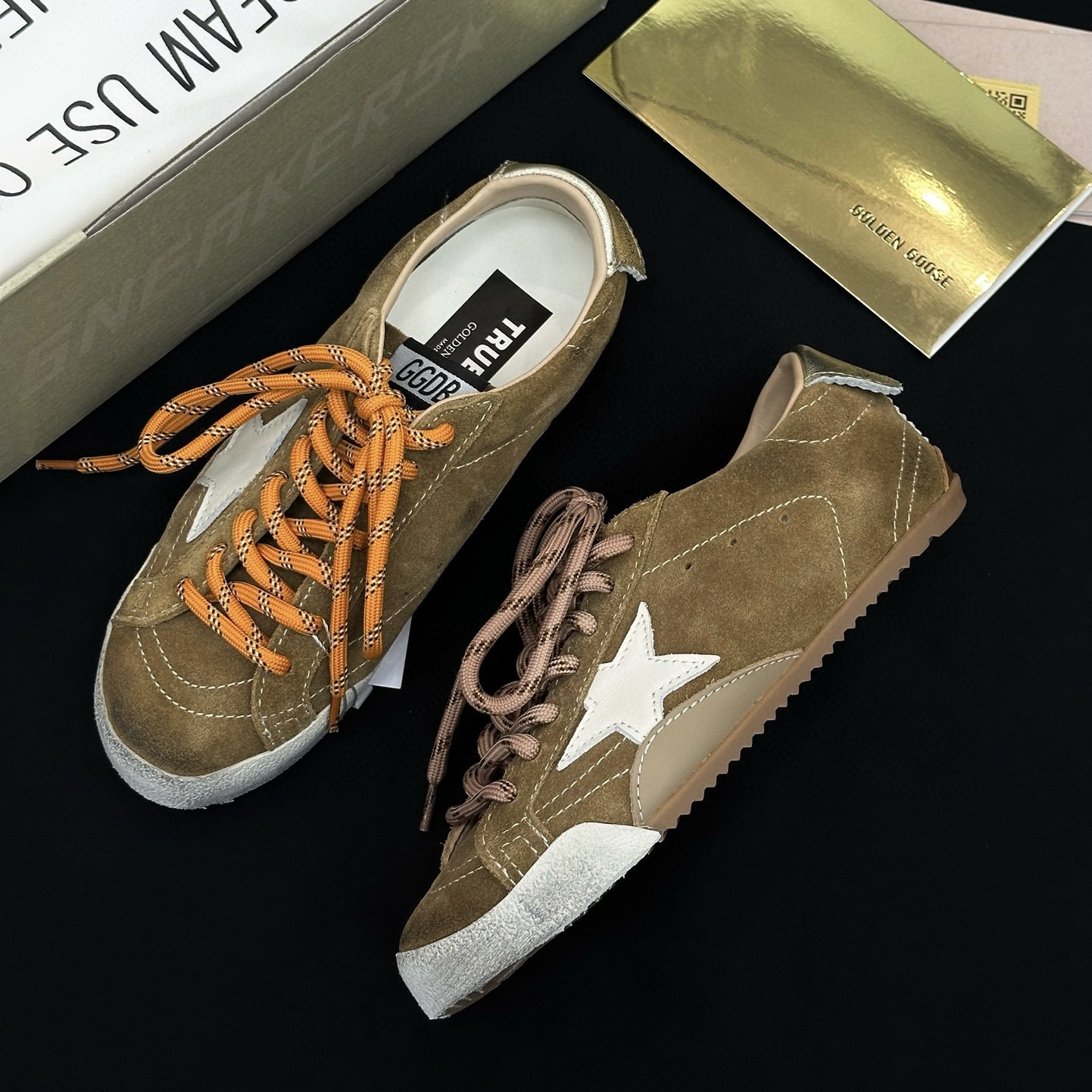 NIGO Golden Goose Men's and Women's Spring/Fall Fashion Casual Round Toe Lace Up Low Top Star Print Thin Sole Sneakers Casual Shoes Shoes #nigo78525