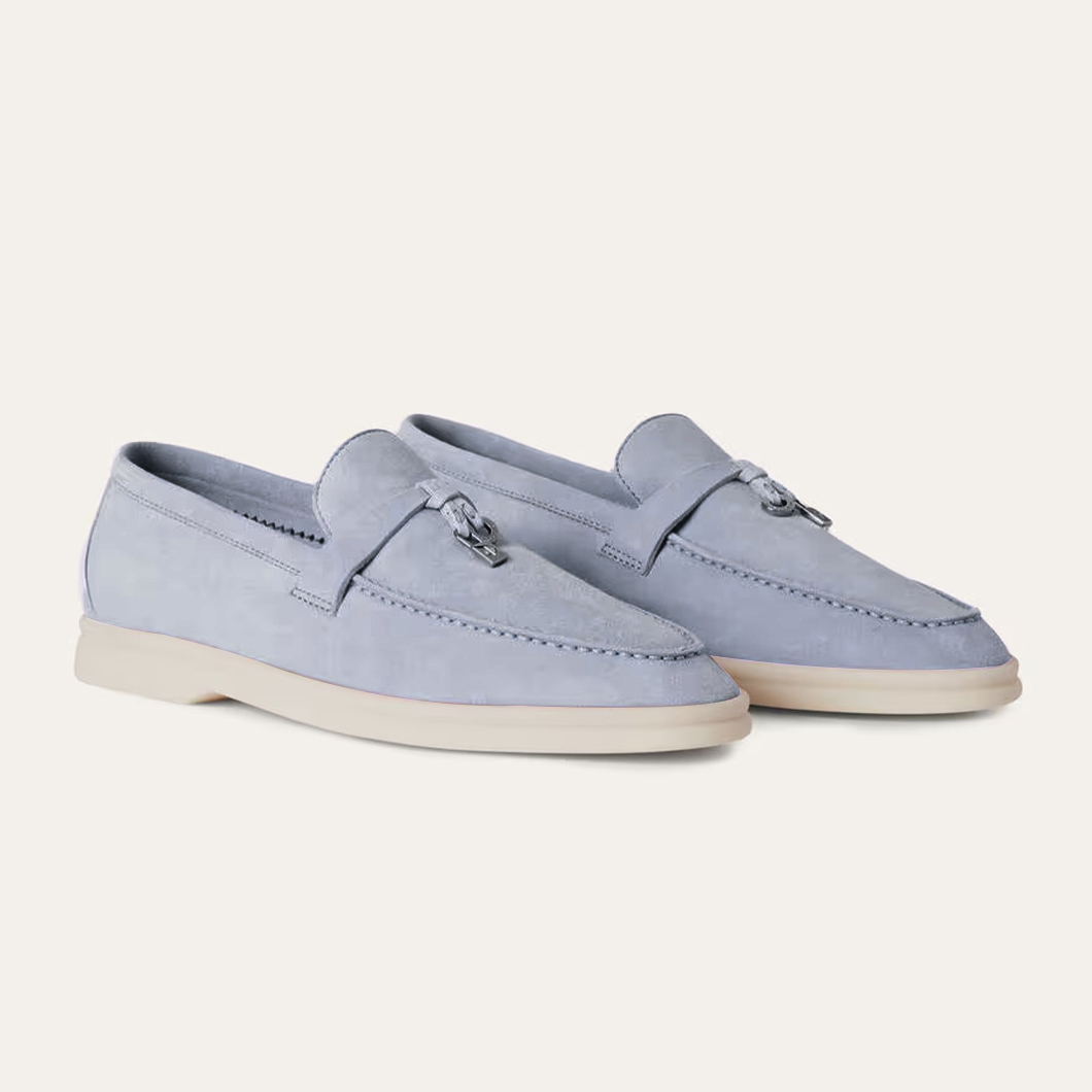 NIGO Loro Piana Women's Summer Charms Walk Mocassin Shoes Suede Round-Toe Solid-Color All-Season Casual Shoes #nigo81538