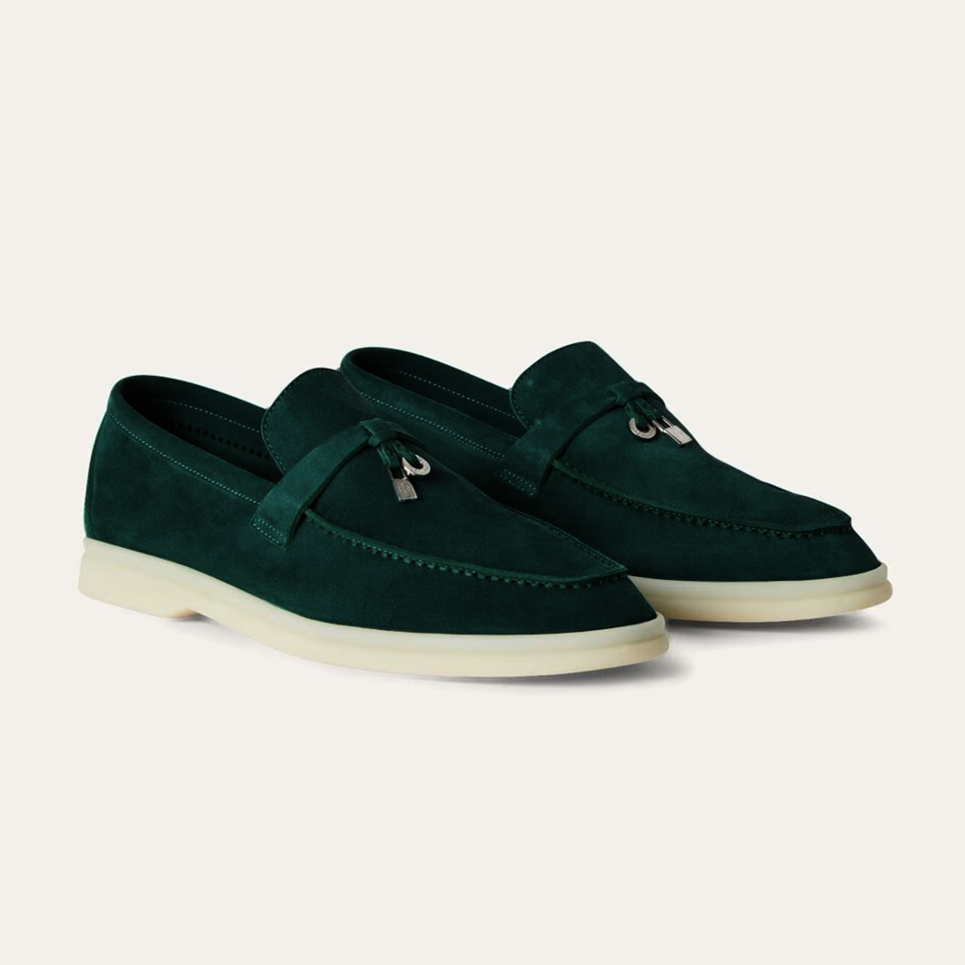 NIGO Loro Piana Women's Summer Charms Walk Mocassin Shoes Suede Round-Toe Solid-Color All-Season Casual Shoes #nigo81538