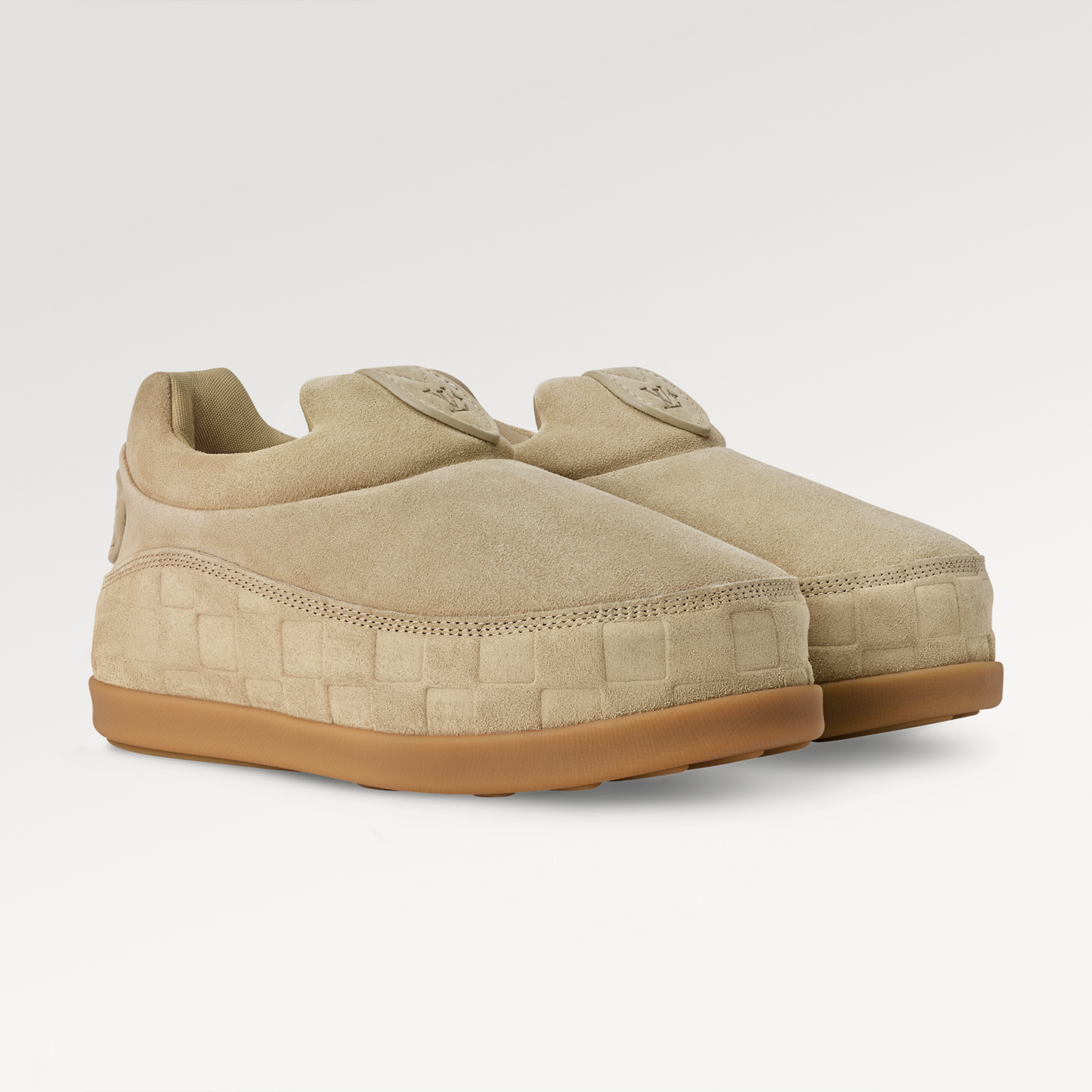 NIGO Louis Vuitton LV Yeti Slip On Men's And Women's Autumn/winter Printed Patchwork Round-toe Chunky Suede Fashionable Warm Boots Couples' Shoes #nigo81454