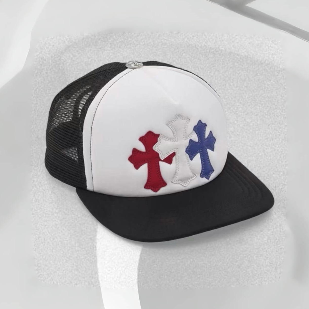 NIGO Chrome Hearts Men's And Women's Spring/fall Fashion Casual Leather-trimmed Cap With Silver Buckle Baseball Cap With Visor Hats  Accessories #nigo78542