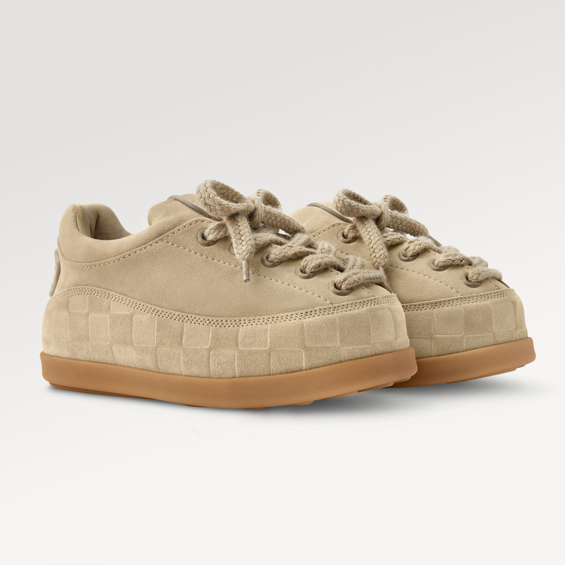 NIGO Louis Vuitton Lv Yeti Lace-up Shoes For Men And Women Autumn/winter Printed Patchwork Round-toe Chunky Suede Warm Boots Couples' Shoes #nigo81455