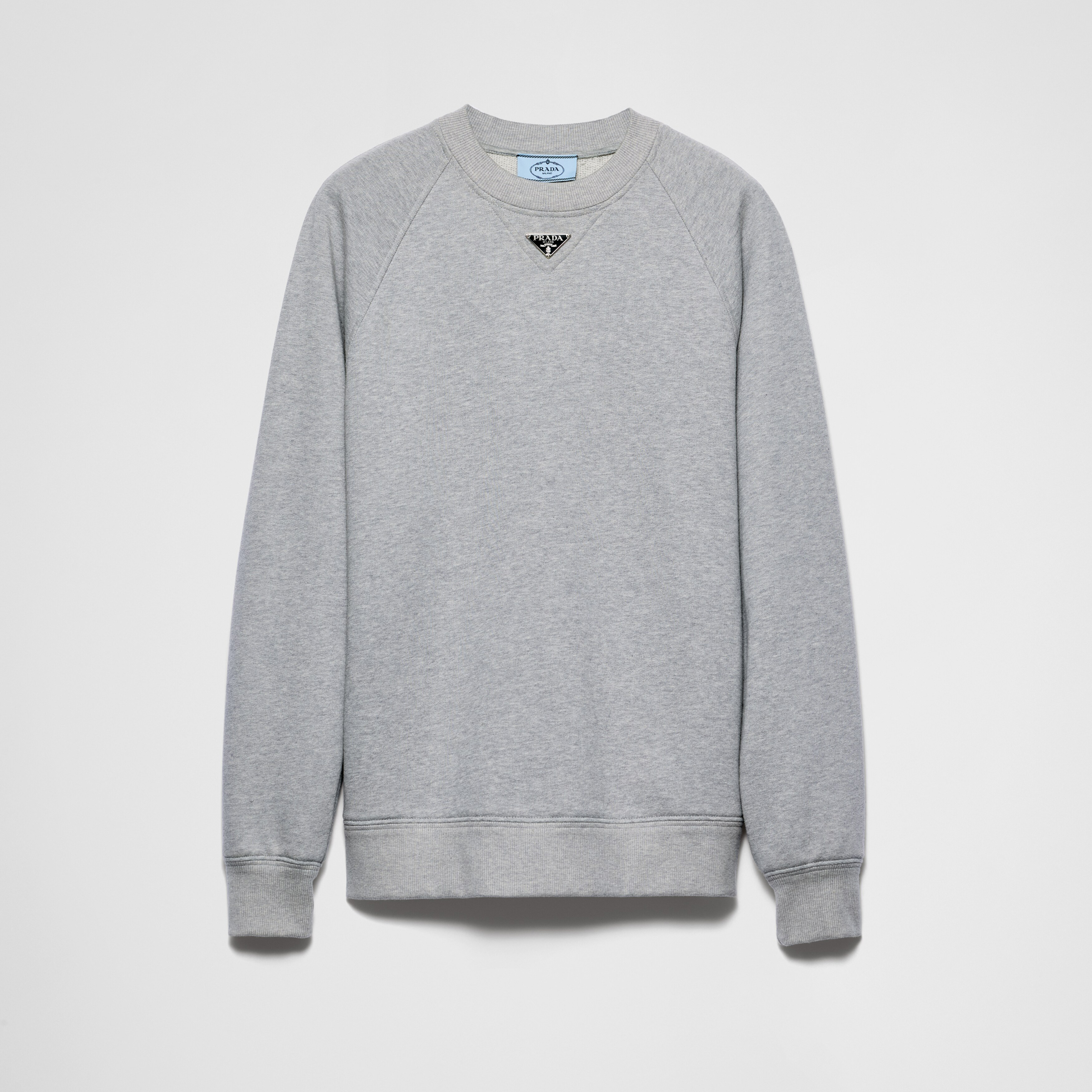 NIGO Prada Women's Spring/fall Fashion Casual Solid Color Crew Neck Pullover Sweatshirt With Triangle Logo Long Sleeve Sweatshirt #nigo78538