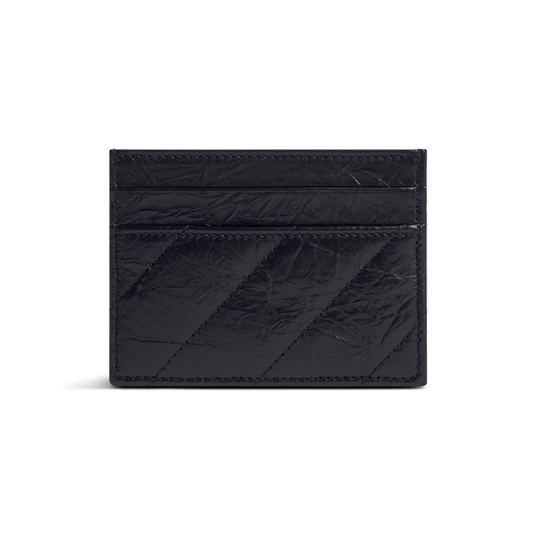 NIGO Balenciaga CRUSH Unisex Fashion Classic Solid-color Embossed B Logo Metal Accessories Card Holder Wallet  Bag Bags 766467210J11000 #nigo78543