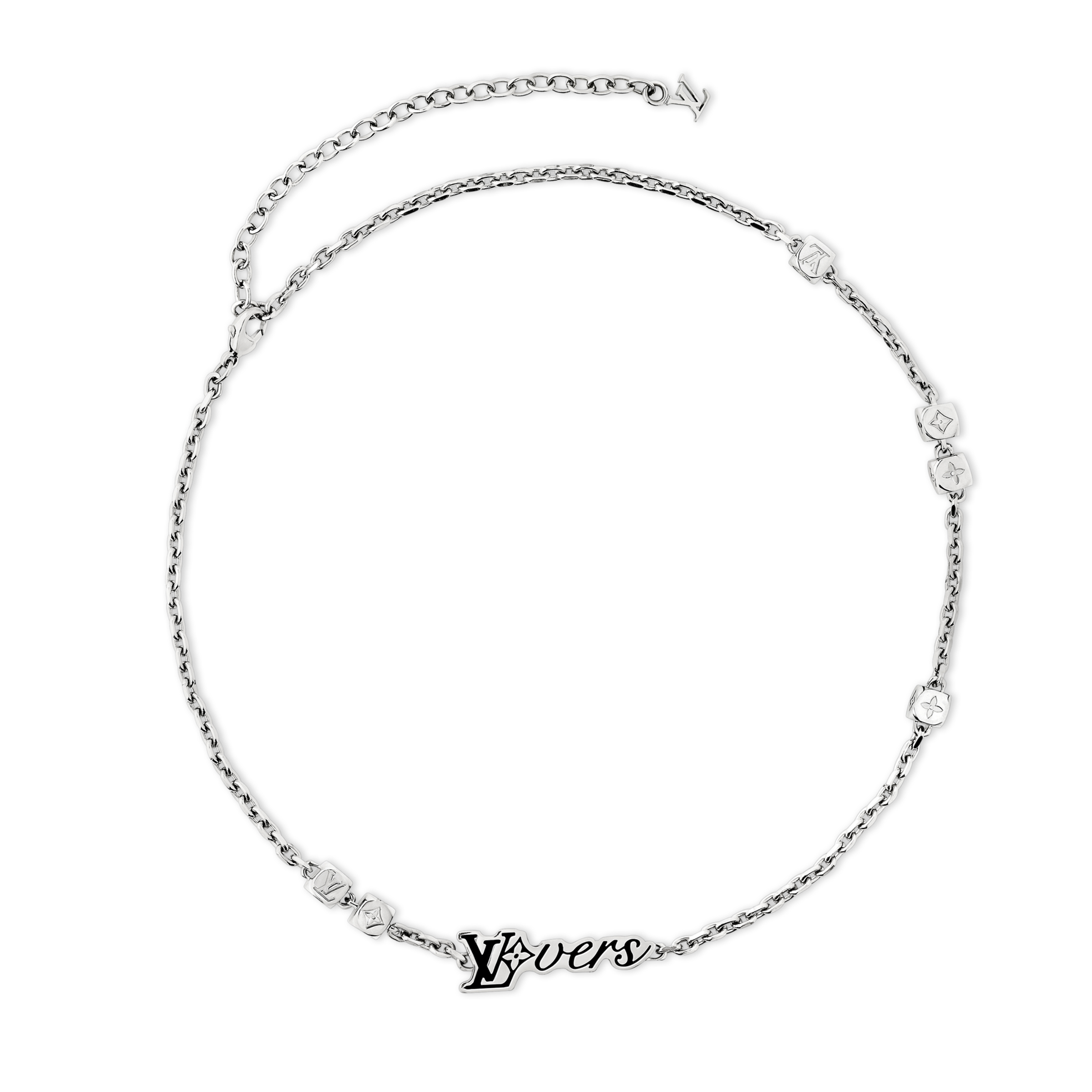 NIGO Louis Vuitton LV VERS Men's Fashion Classic Letter Logo Minimalist Logo Accent Metal Necklace Bracelet Jewelry Accessories #nigo78549