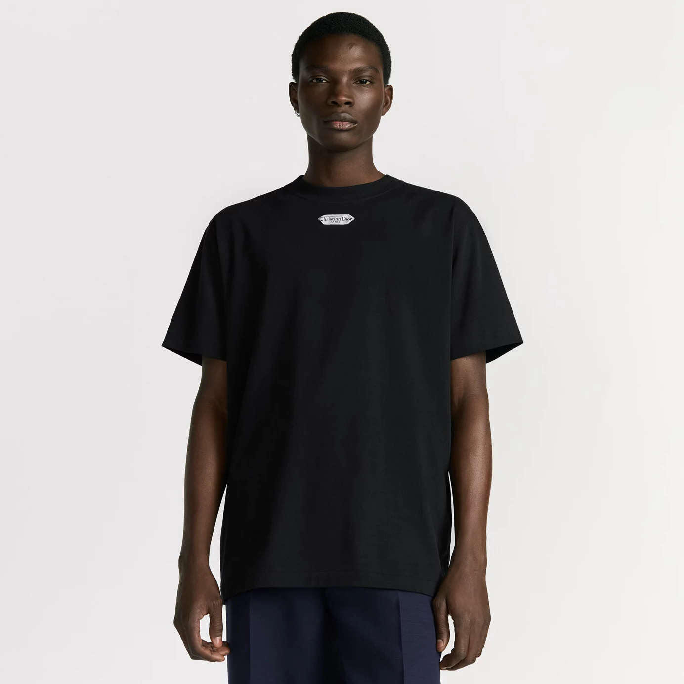 NIGO Dior Men's And Women‘s Summer Fashion Casual Solid Color Crew Neck Loose Fit Cotton Plain Weave Knit Short Sleeve T-Shirt #nigo78564