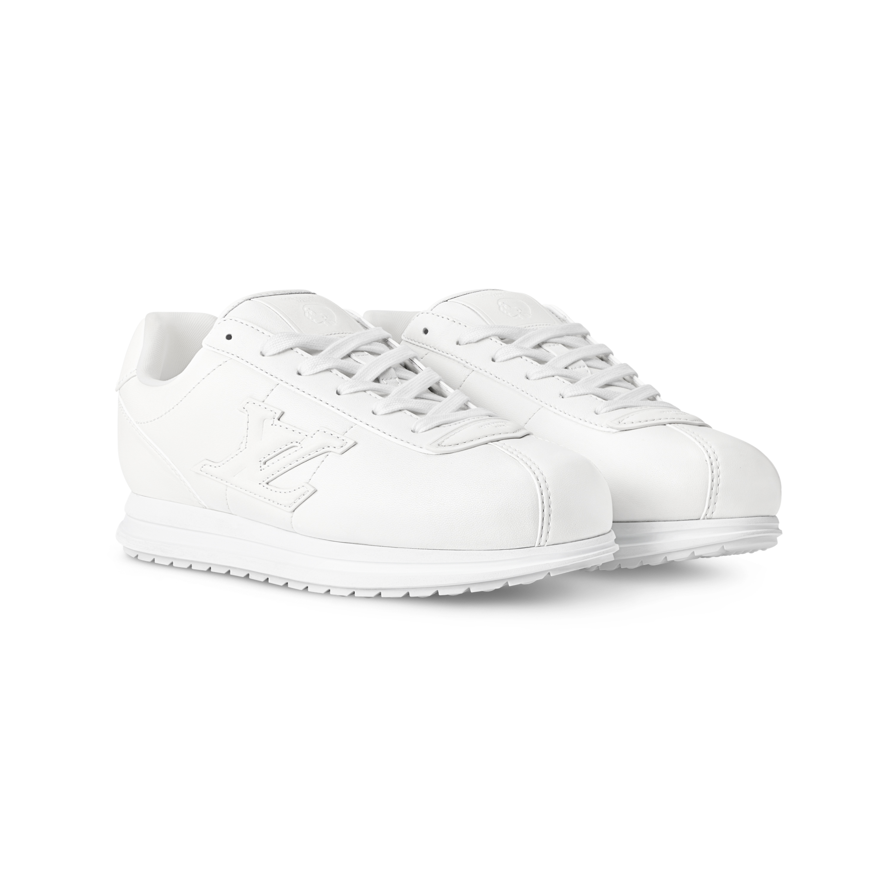 NIGO Louis Vuitton LV BUTTERSOFT Men's And Women's Spring/Fall Fashion Casual Round Toe Lace Up Leather Embossed Low Top Sneakers Shoes #nigo78571