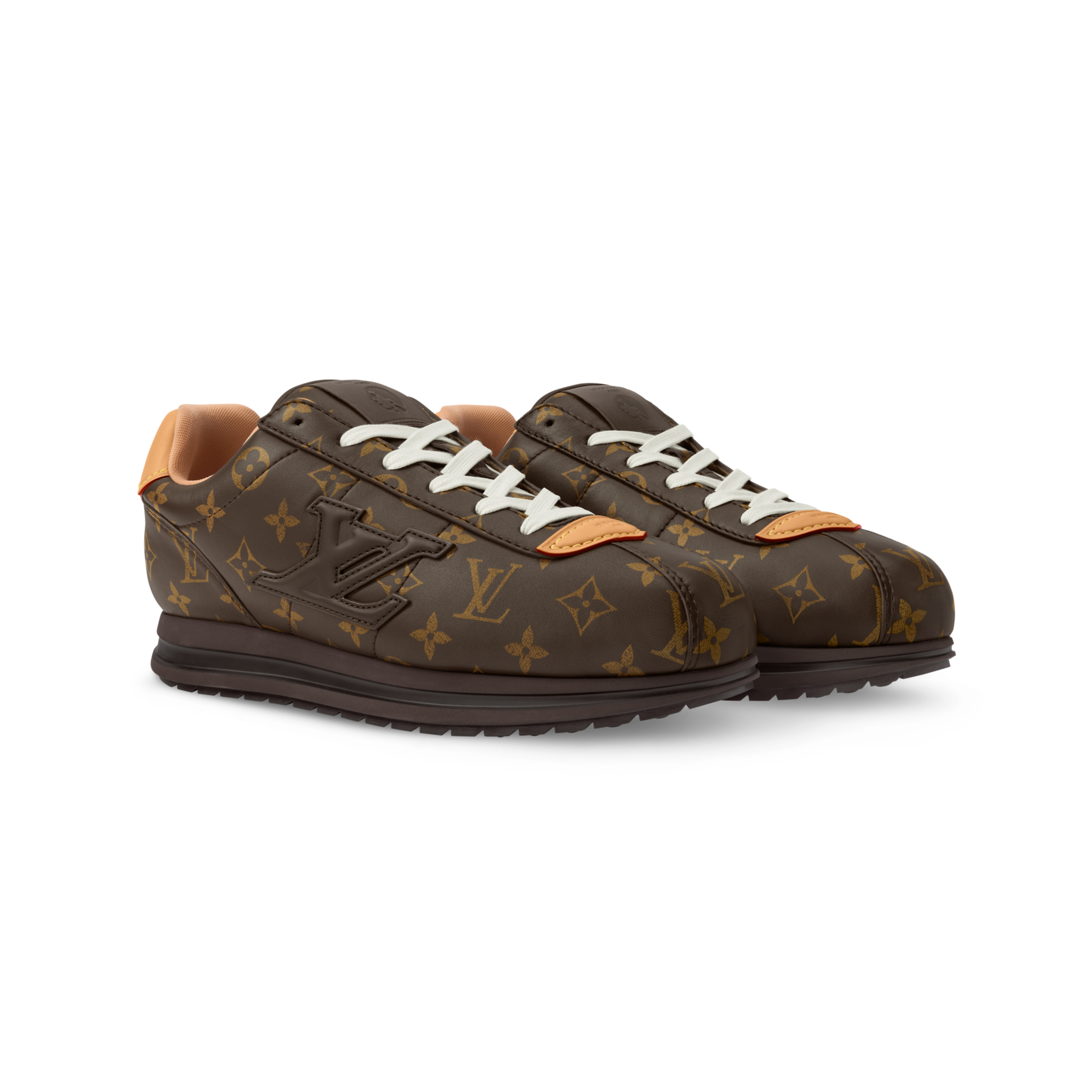 NIGO Louis Vuitton LV BUTTERSOFT Men's And Women's Spring/Fall Fashion Casual Round Toe Lace Up Leather Embossed Low Top Sneakers Shoes #nigo78571