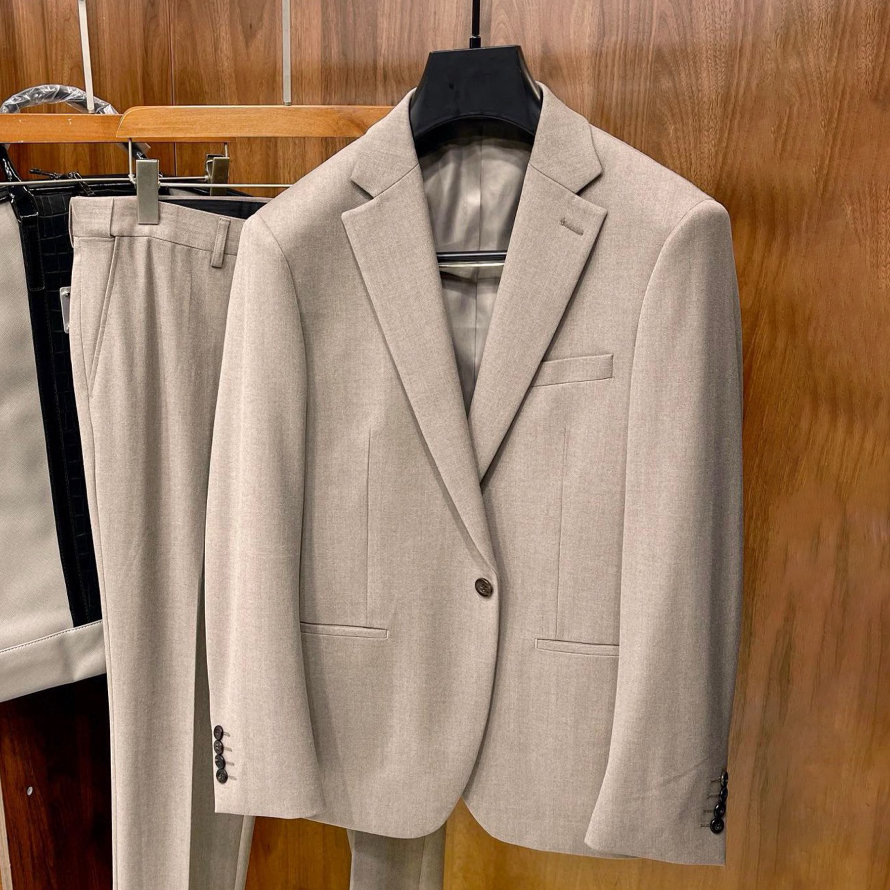 NIGO Ermenegildo Zegna Men's Fall And Winter Business High-end Jacket Tide Wool Single-breasted Suit Top Wedding Suit Casual Pants Solid Color Suit Set Ngvp #nigo2439