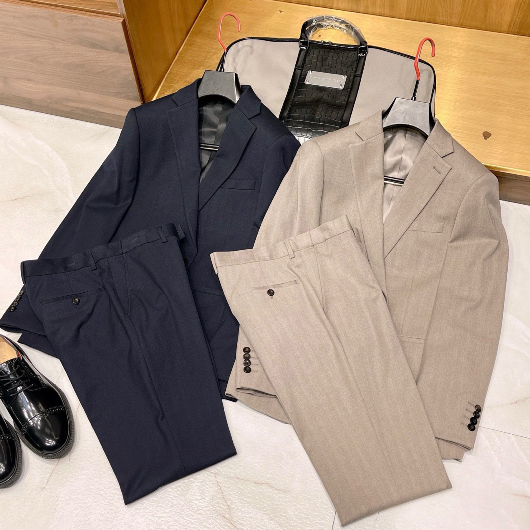 NIGO Ermenegildo Zegna Men's Fall And Winter Business High-end Jacket Tide Wool Single-breasted Suit Top Wedding Suit Casual Pants Solid Color Suit Set Ngvp #nigo2439