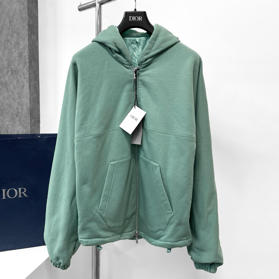 NIGO Dior Men's Fashion Casual CD Double Sided Hooded Zipper Long-Sleeve Sports Jacket #nigo78595