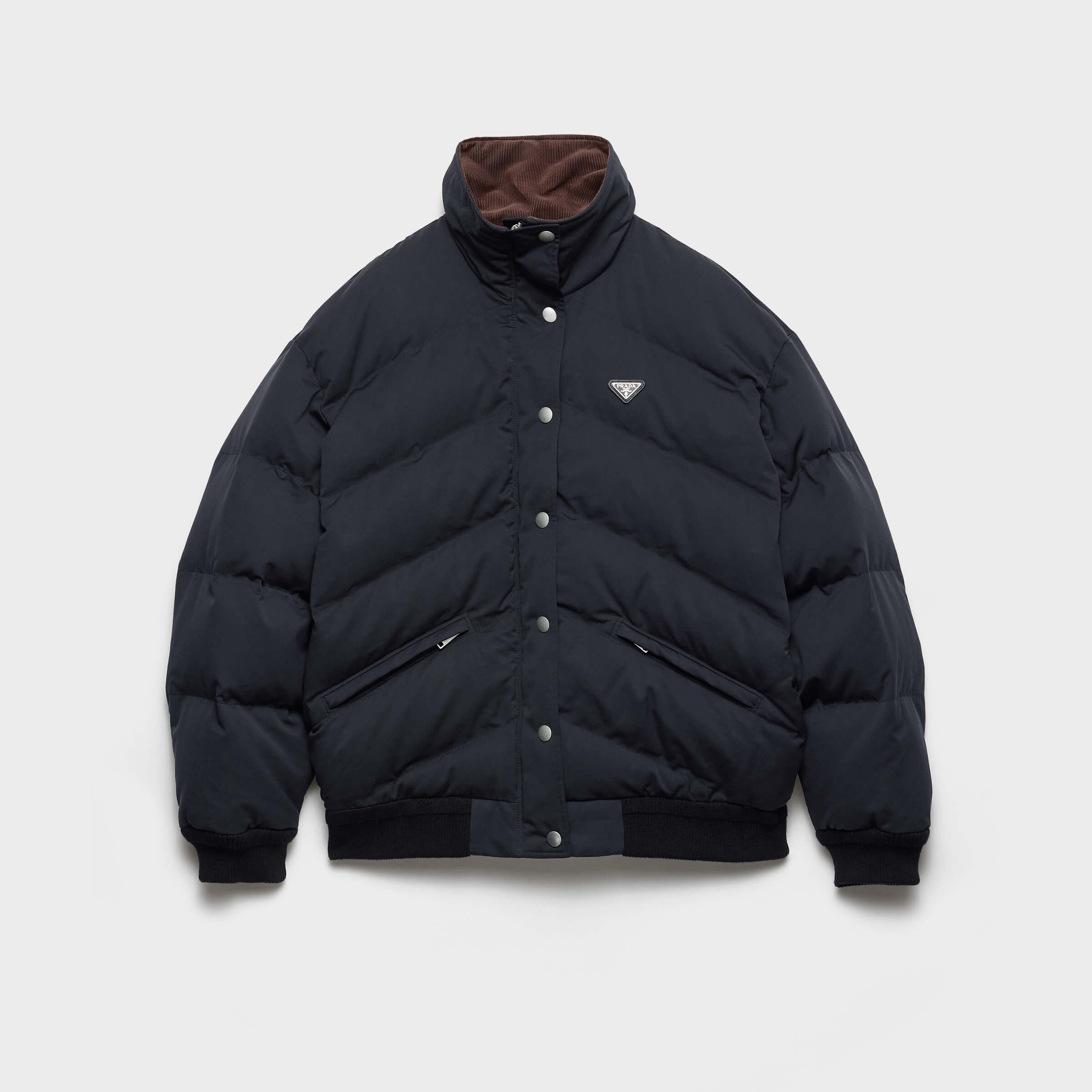 NIGO Prada Men's and Women's Winter Fashion Casual Triangle Logo Lapel Zipper Down Jacket #nigo78618