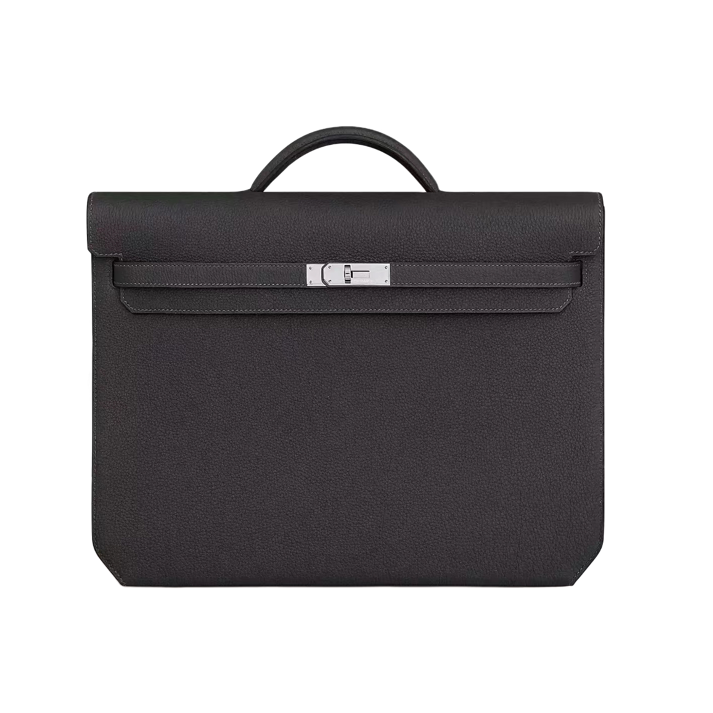 NIGO Hermes Men's and Women's Classic Solid Color Leather Business Bag with Silver Buckle  Handbag Laptop Case Bag Bags #nigo78611