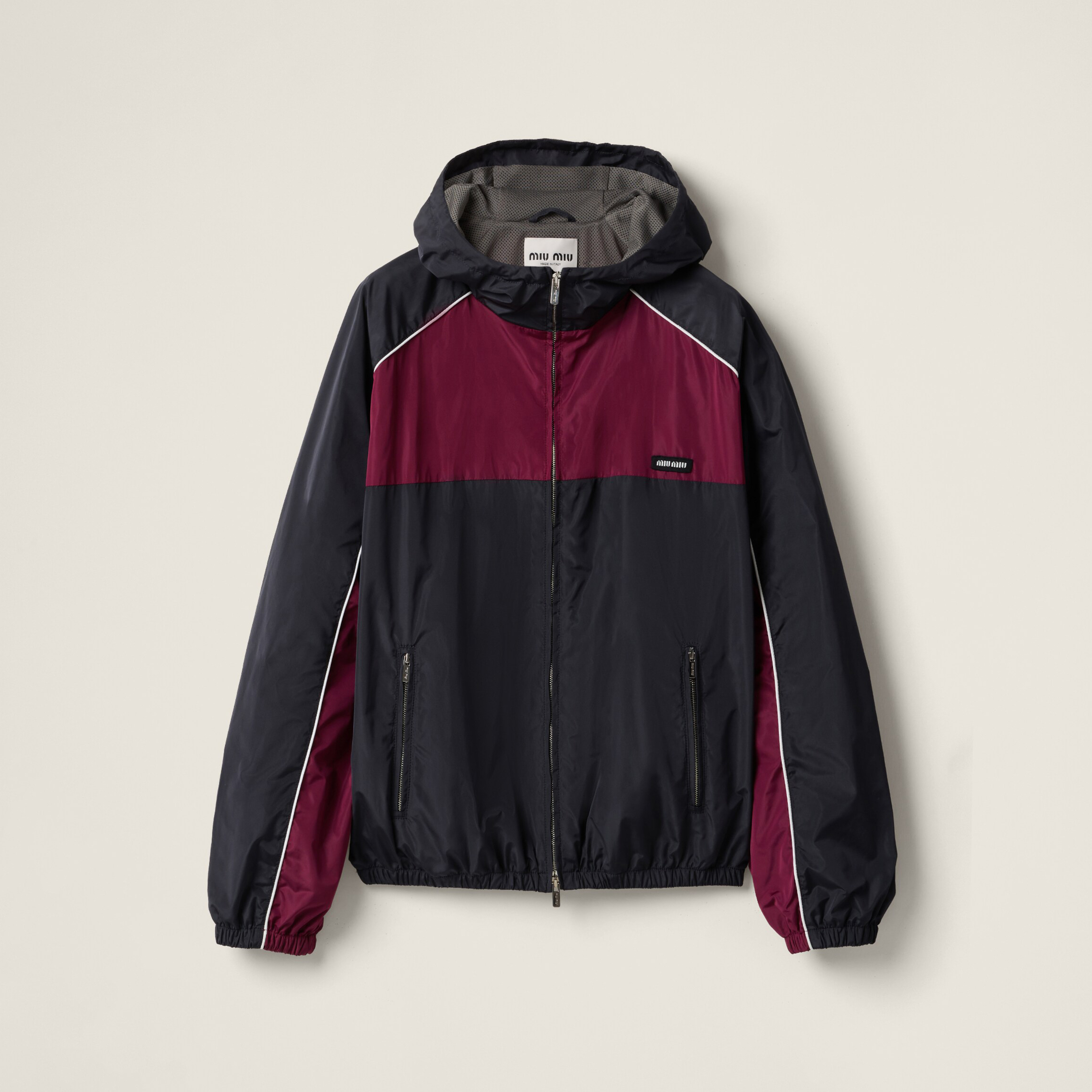 NIGO MiuMiu Women's Spring/Fall Fashion Casual Vintage Striped Color-Blocked Oversized Hooded Zipper Long Sleeve Jacket #nigo78589