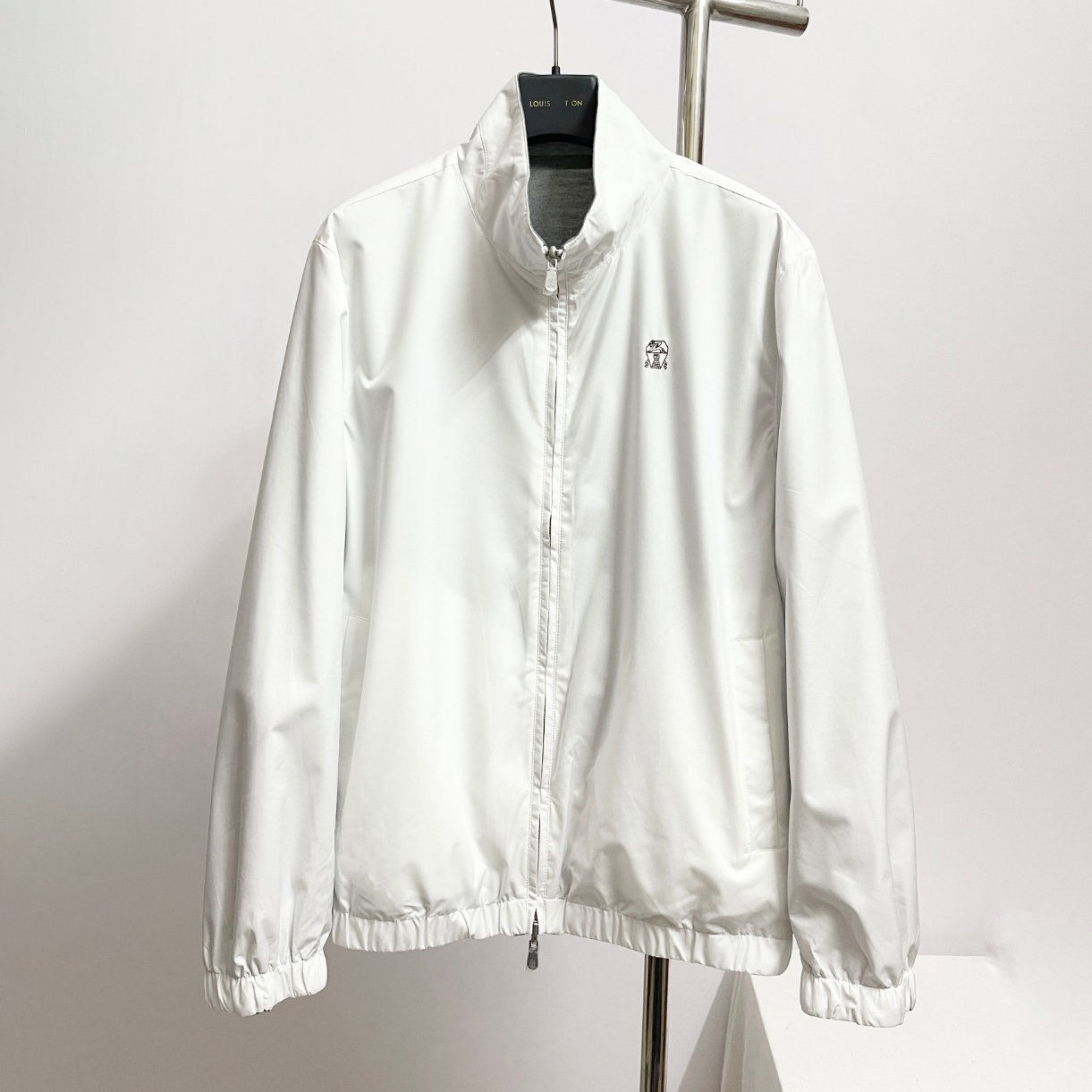 NIGO Brunello Cucinelli Men's Spring/Fall Fashion Casual Solid Color High Neck Double Zip Reversible Jacket #nigo78634