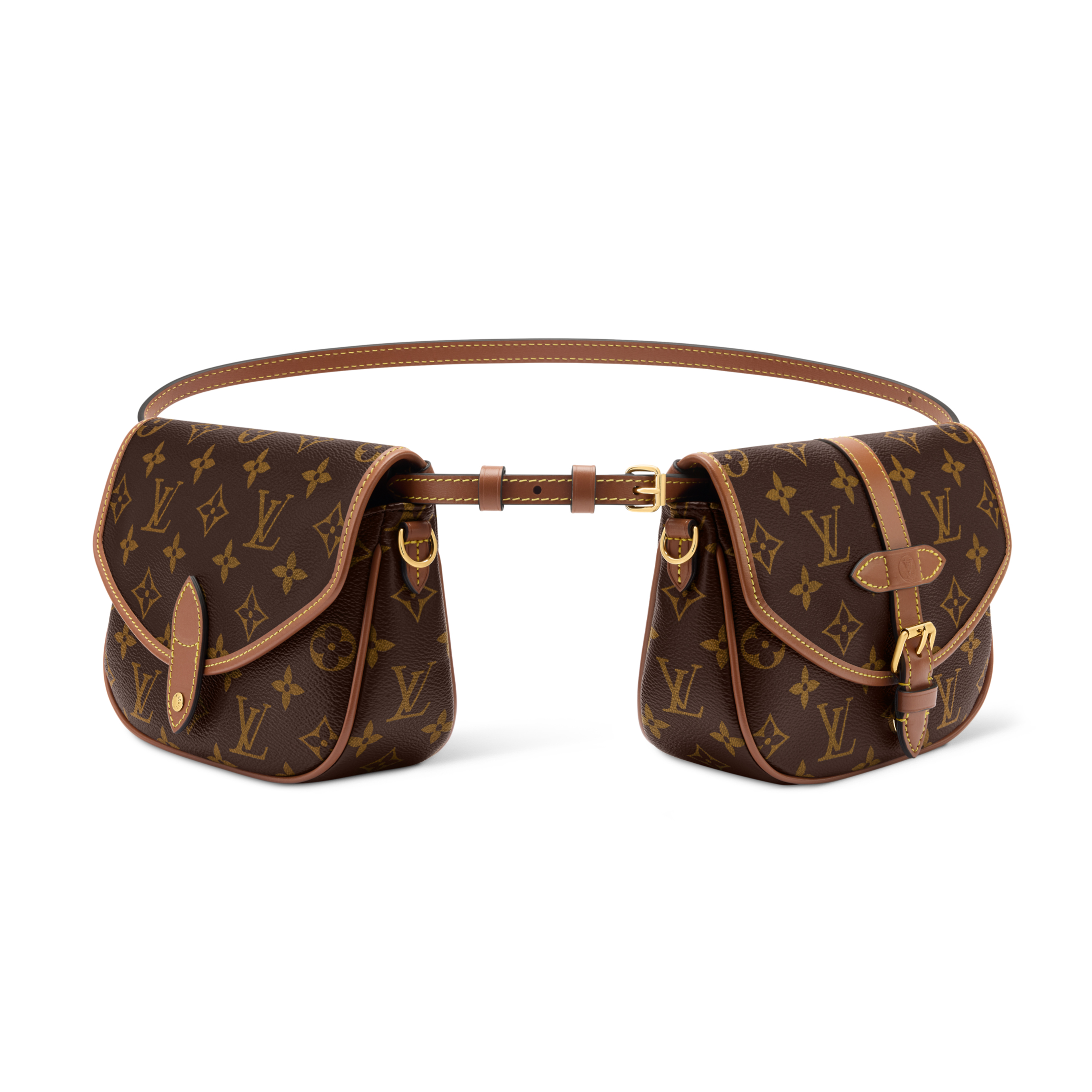 NIGO Louis Vuitton DUO BB Women's Fashion Classic Print Adjustable Strap Metal Hardware Single Compartment Crossbody Waist Bag Bags M26592 #nigo78639
