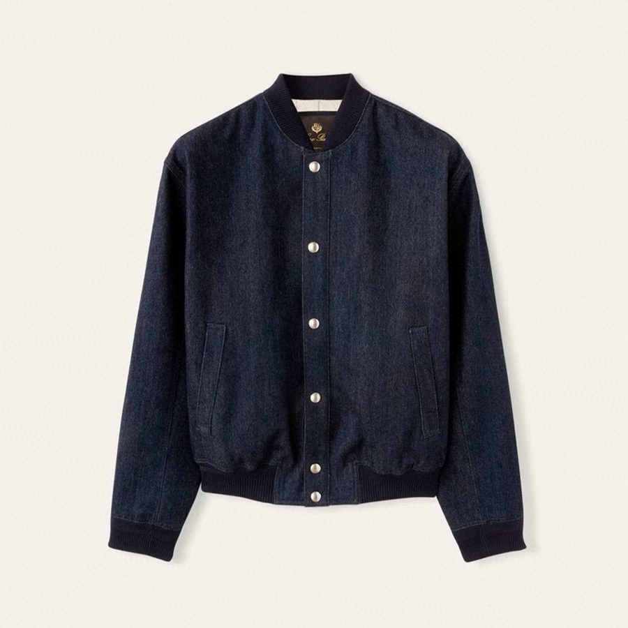 NIGO Loro Piana Men's Spring/Fall Solid-Color Cotton-Blend Cashmere Single-Breasted Long-Sleeve Jacket With Baseball Collar Ngvp #nigo2349