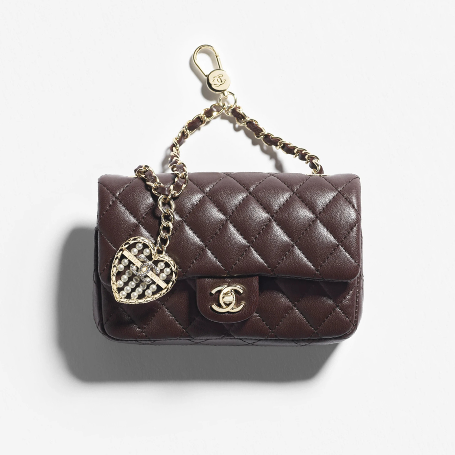 NIGO Chanel Women's Solid Color Chain Strap Flap Leather Mini Pendant Bag Bags AP4760-B21223-U0509 #nigo77494