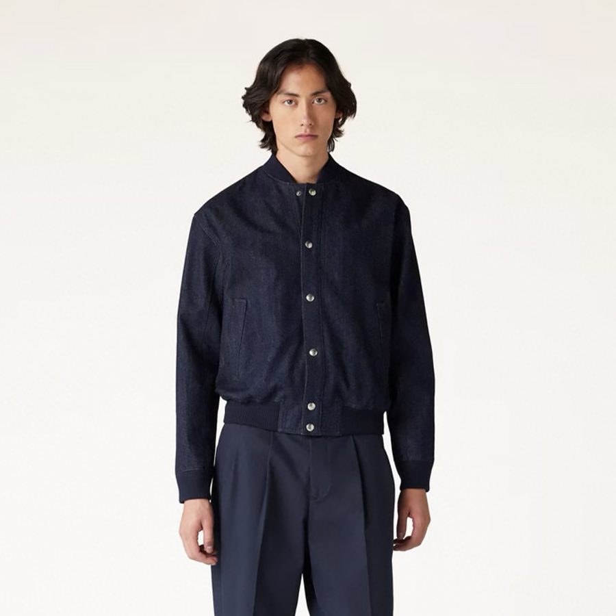 NIGO Loro Piana Men's Spring/Fall Solid-Color Cotton-Blend Cashmere Single-Breasted Long-Sleeve Jacket With Baseball Collar Ngvp #nigo2349