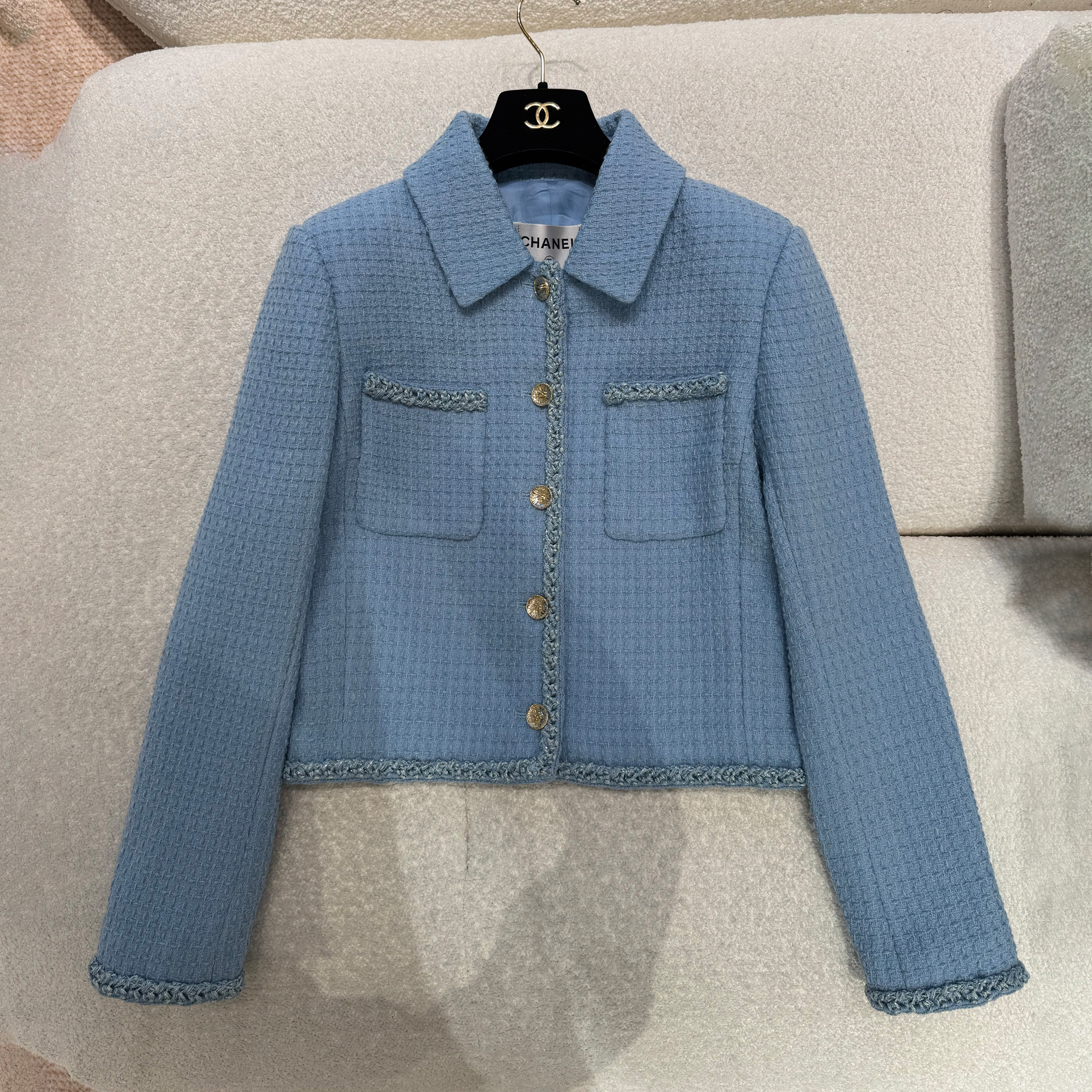 NIGO Chanel Women's Spring/Fall Wool Twill Single-Breasted Lapel Long-Sleeve Jacket Solid-Color Casual Skirt Suit Set Ngvp #nigo2356