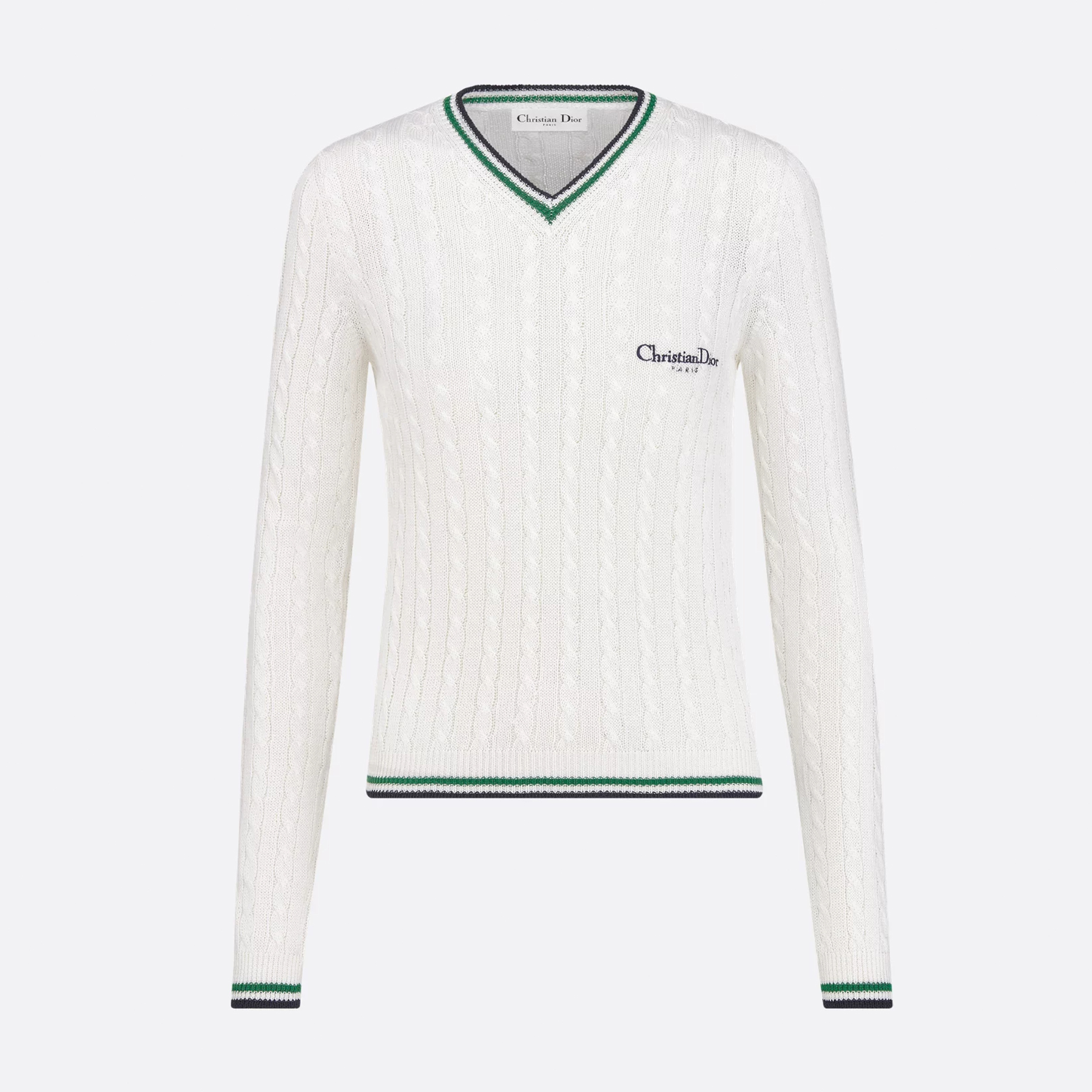 NIGO Dior Women's Fall And Winter Vibe Knit Sweater White Vintage Embroidery Knitted Sweater Fashion Casual Thin Sweater #nigo81638