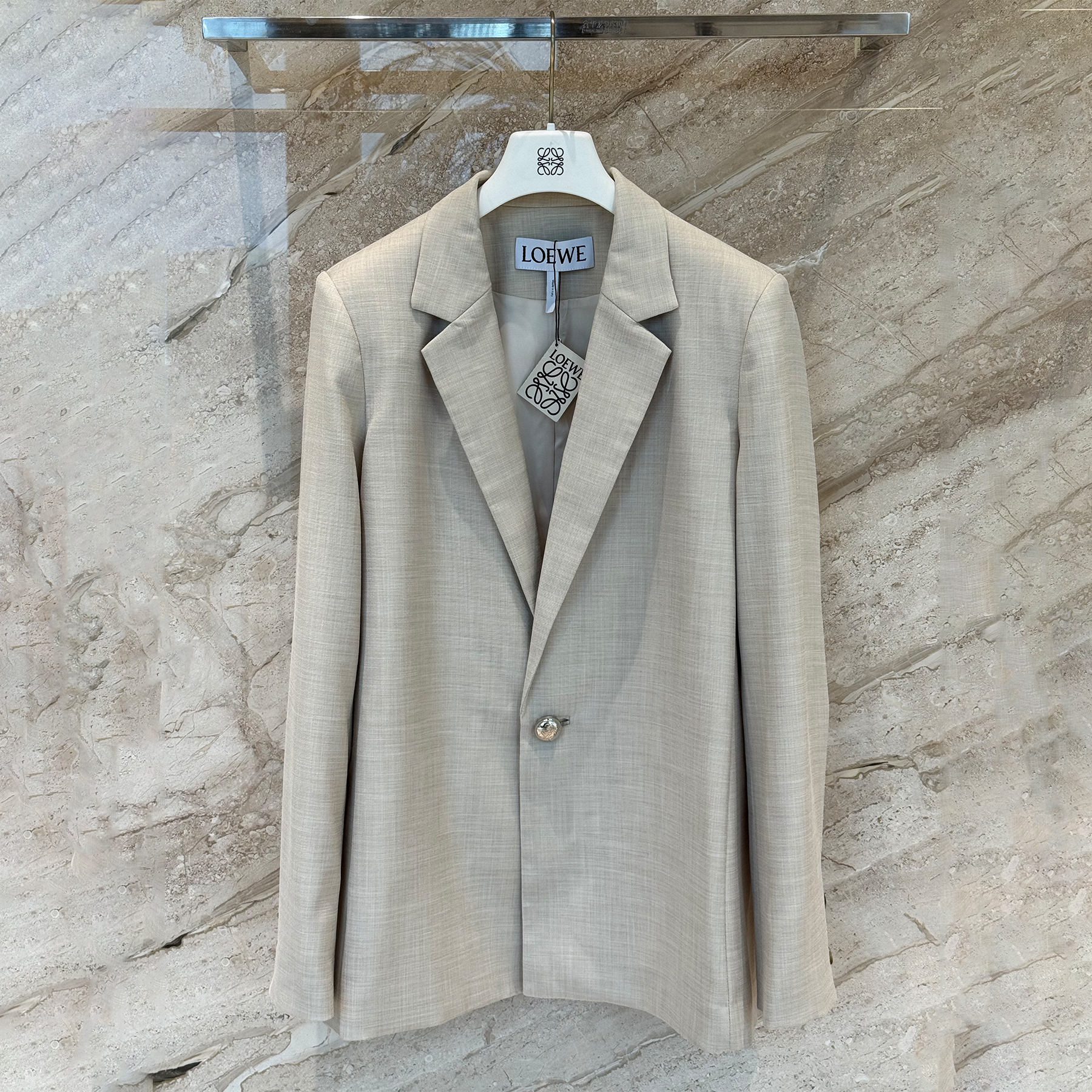 NIGO Loewe Women's Fall And Winter Luxury Wool Blazer Suit Fashion Trend Temperament Elegant Button Jacket Straight Casual Pants Suit Set #nigo81622